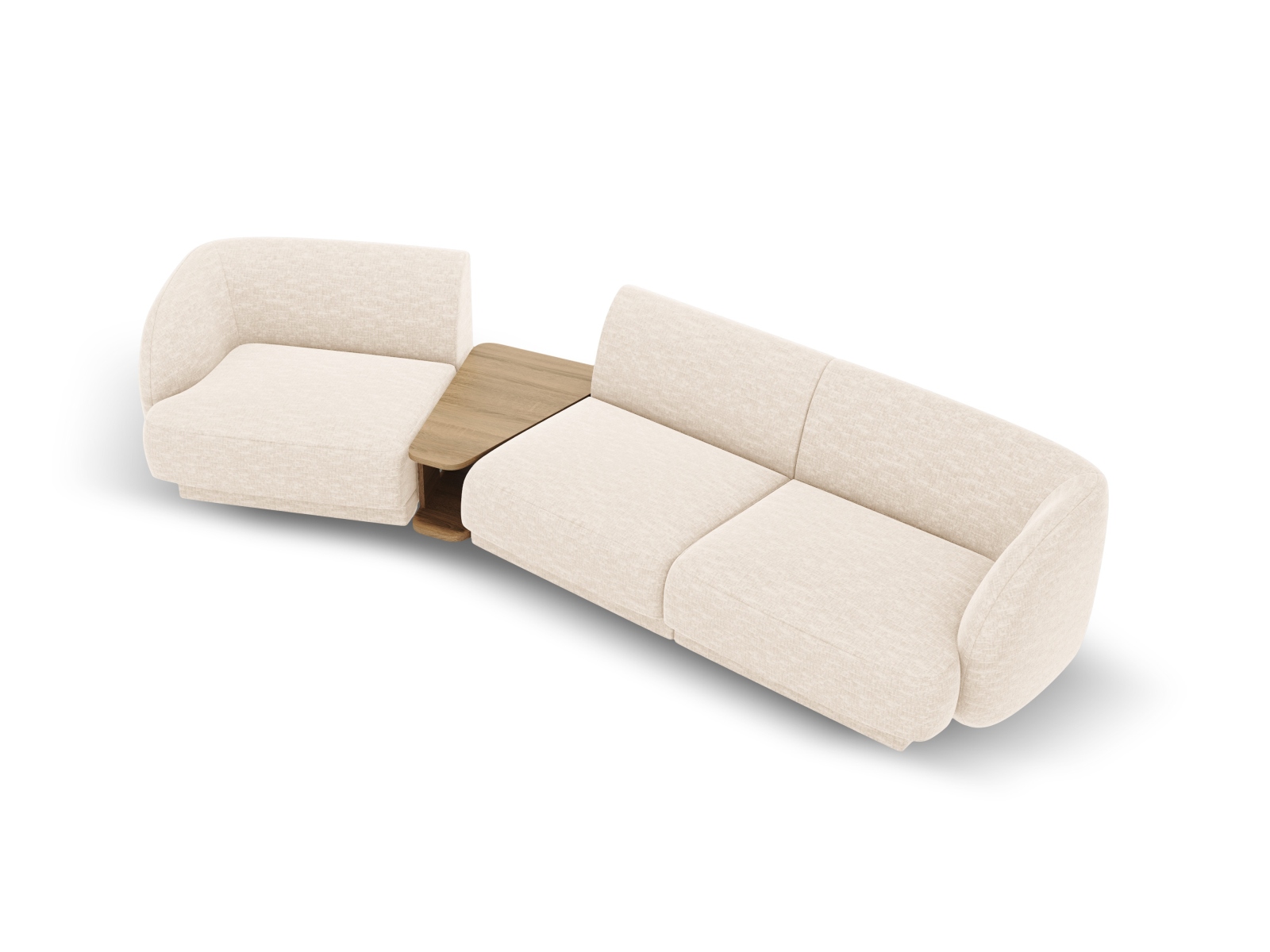 Left Modular Sofa, "Miley", 3 Seats, 303x126x70