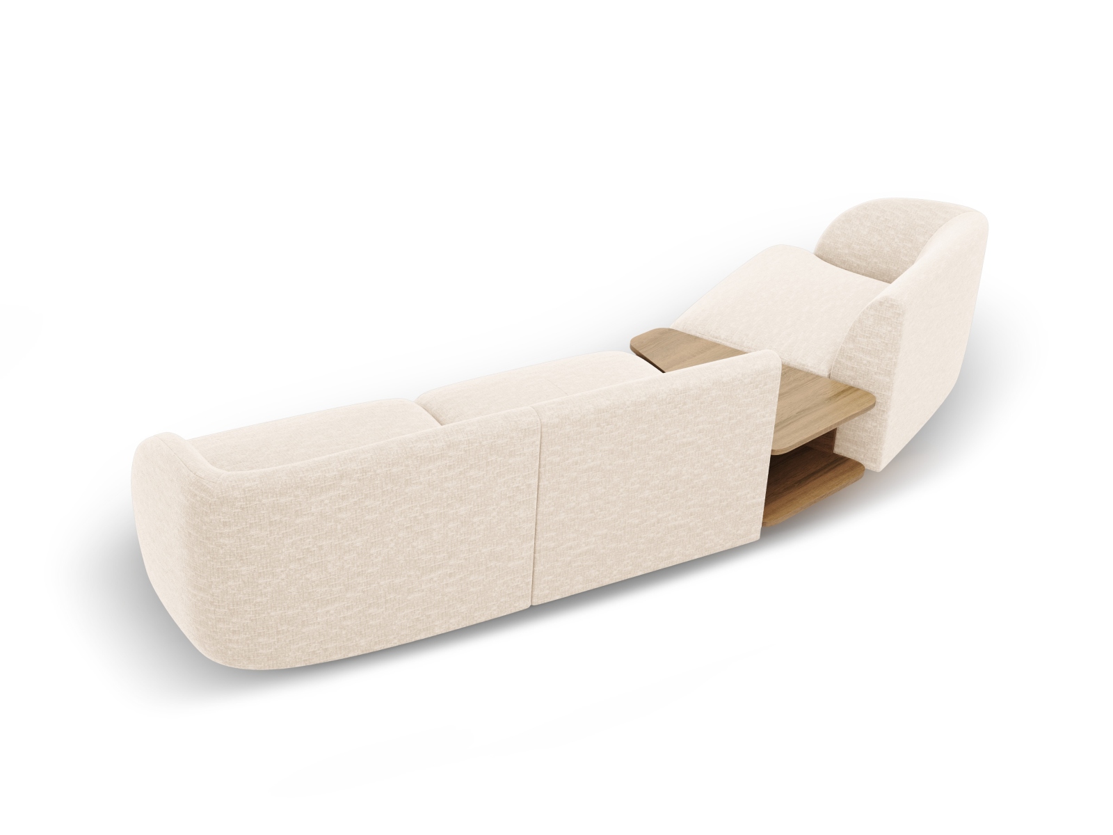 Left Modular Sofa, "Miley", 3 Seats, 303x126x70