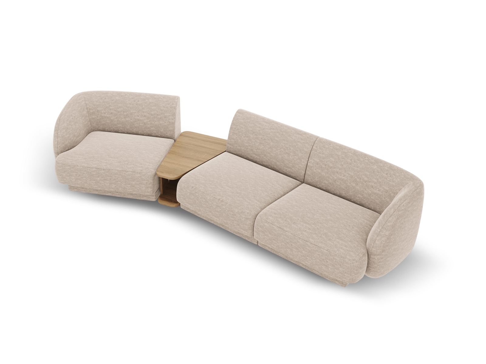 Left Modular Sofa, "Miley", 3 Seats, 303x126x70