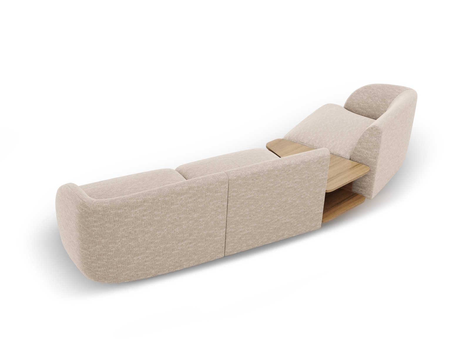 Left Modular Sofa, "Miley", 3 Seats, 303x126x70
