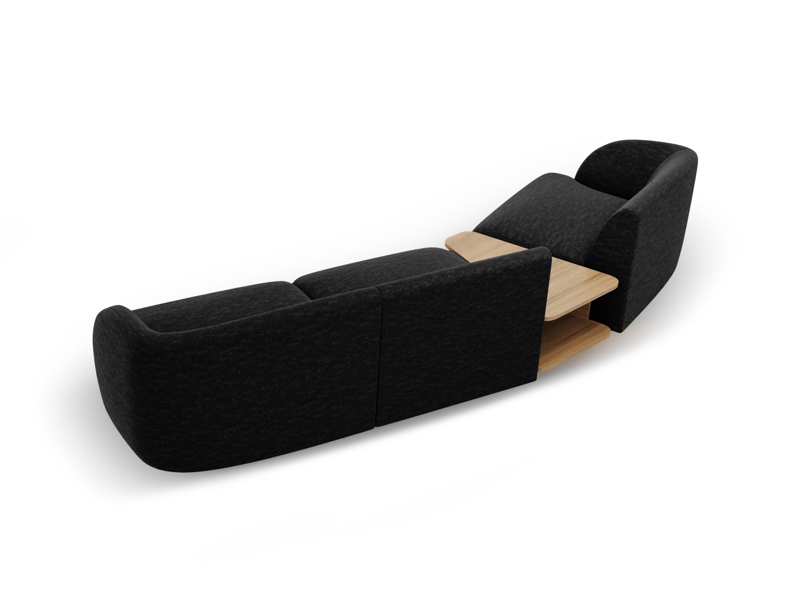 Left Modular Sofa, "Miley", 3 Seats, 303x126x70
