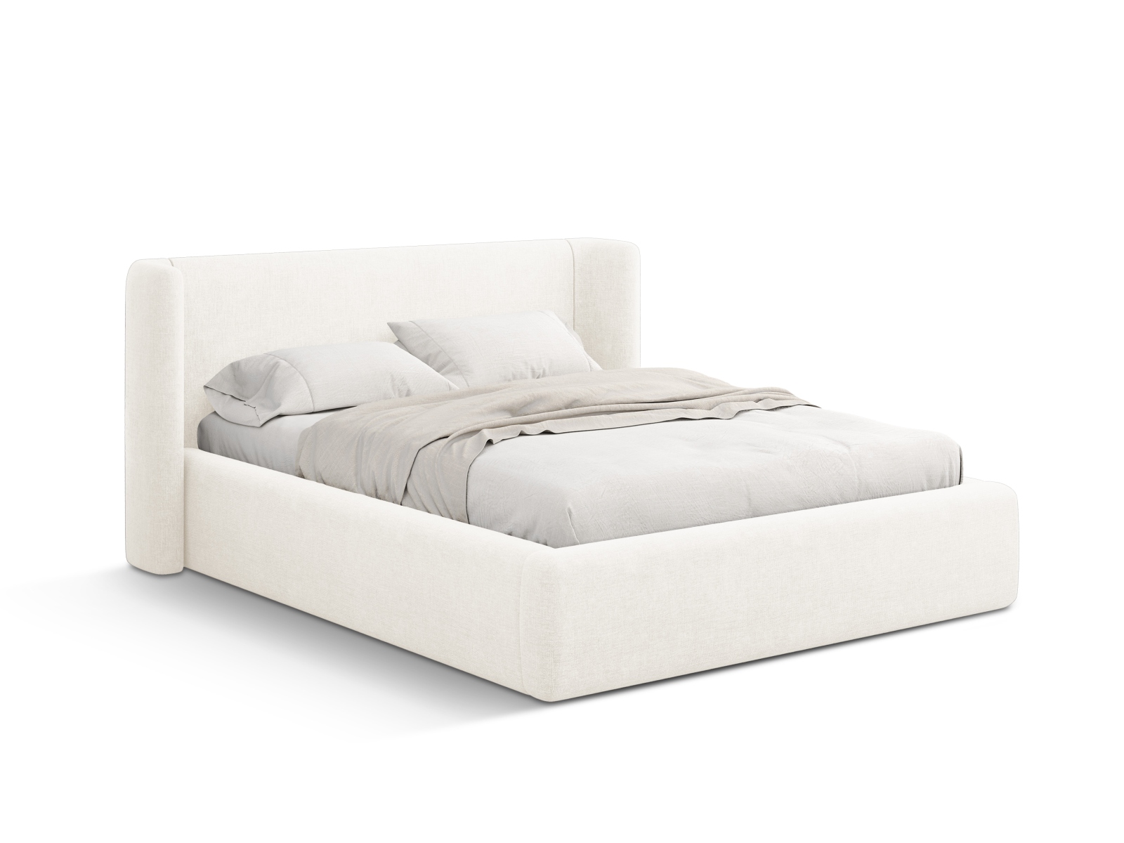 Storage Bed With Headboard, "Jolene", 204x230x100