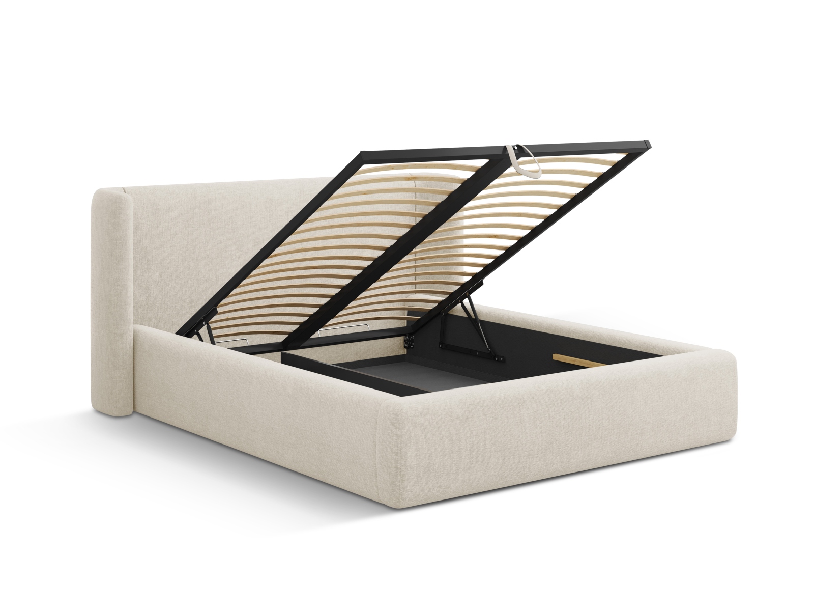Storage Bed With Headboard, "Jolene", 204x230x100