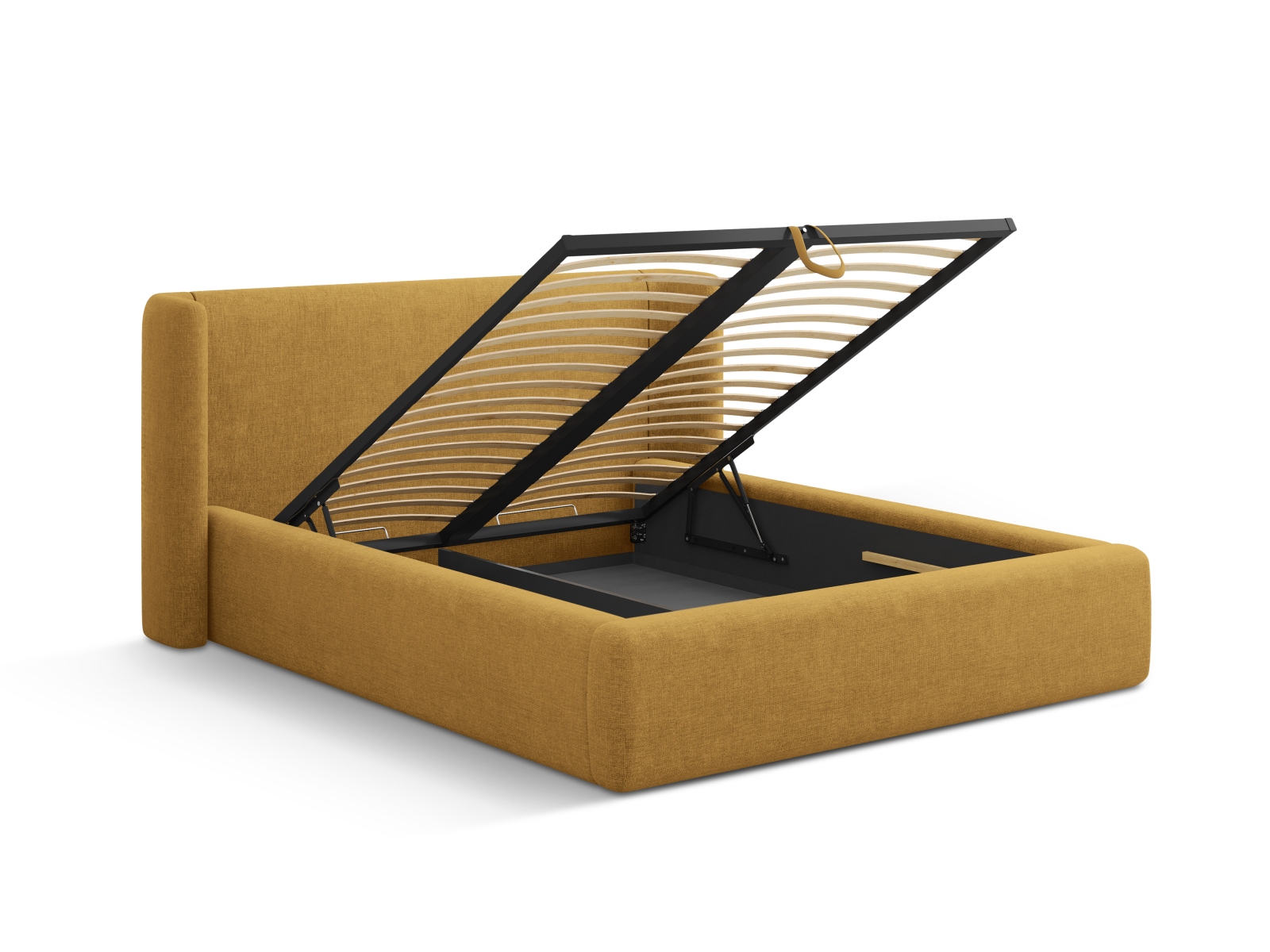 Storage Bed With Headboard, "Jolene", 204x230x100