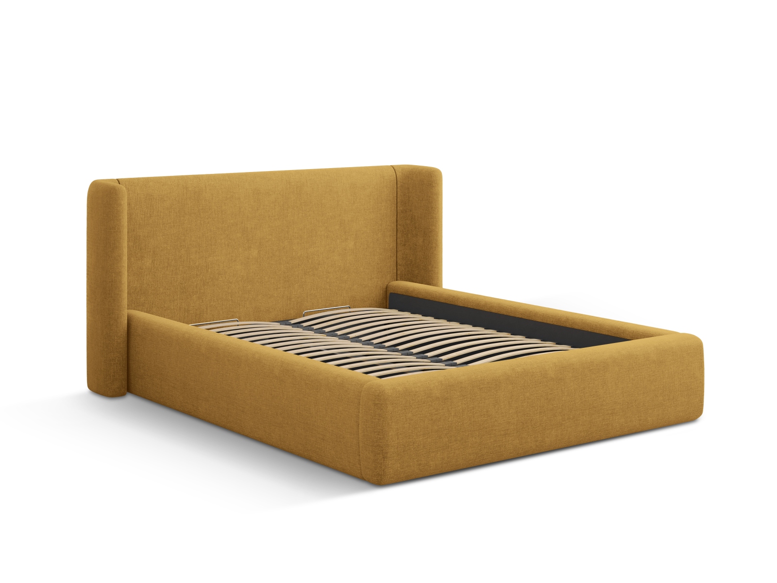 Storage Bed With Headboard, "Jolene", 224x230x100