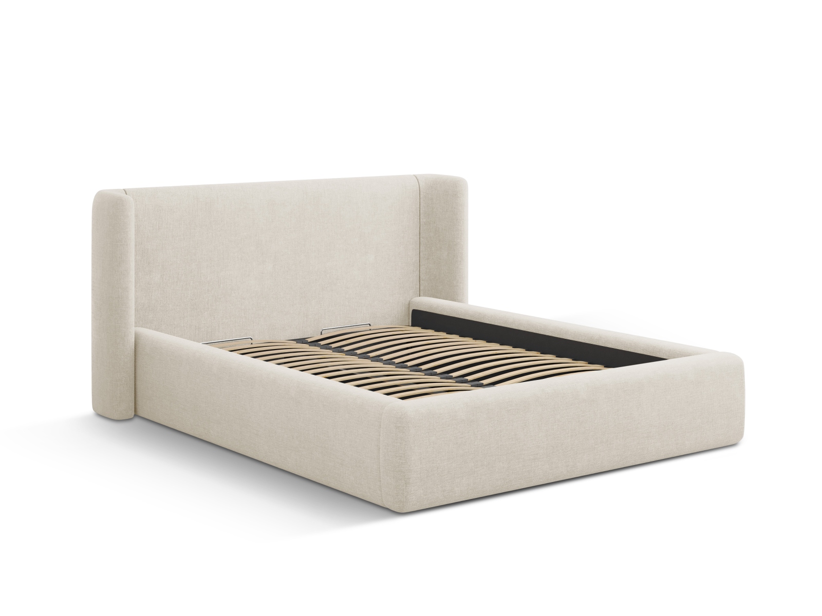 Storage Bed With Headboard, "Jolene", 244x230x100