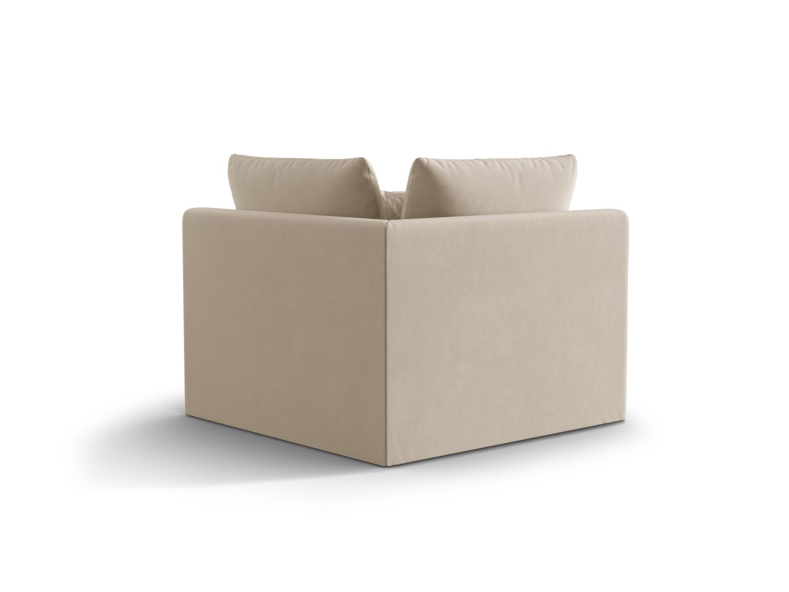 Velvet Modul Corner, "Bloom", 1 Seat, 105x105x97
