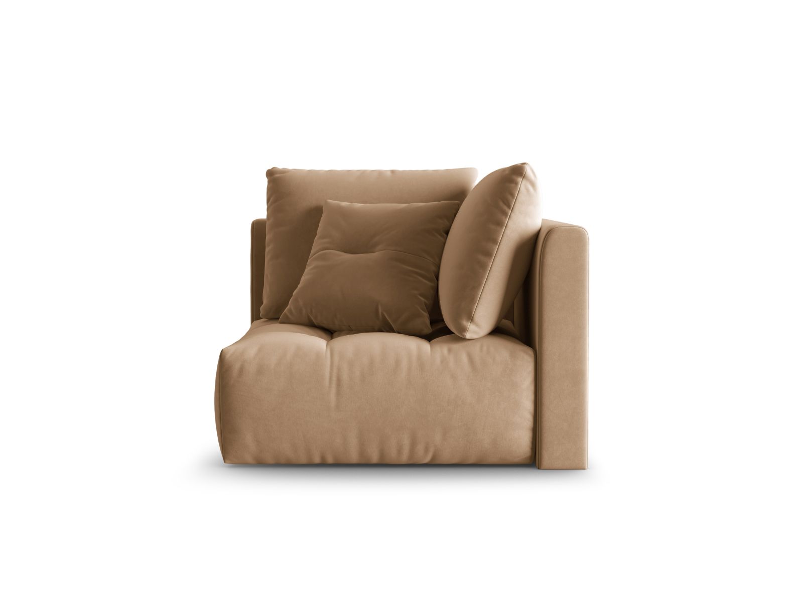Velvet Modul Corner, "Bloom", 1 Seat, 105x105x97