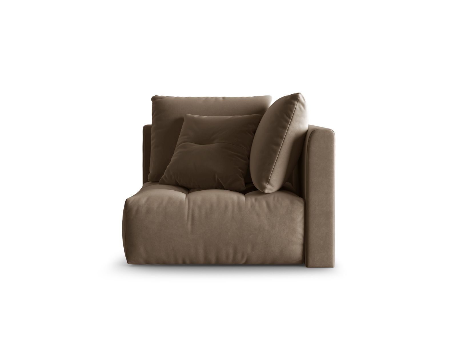 Velvet Modul Corner, "Bloom", 1 Seat, 105x105x97