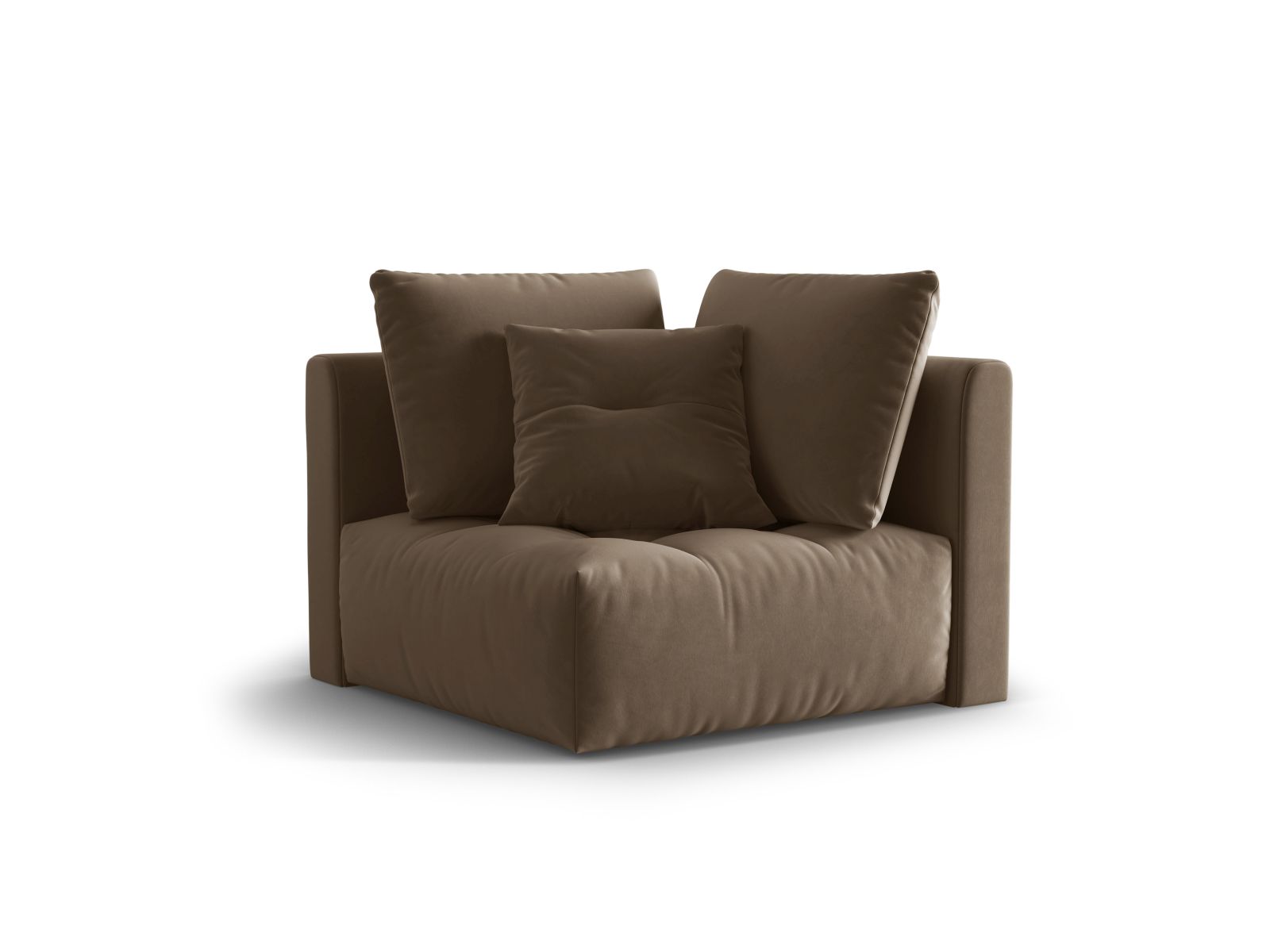 Velvet Modul Corner, "Bloom", 1 Seat, 105x105x97