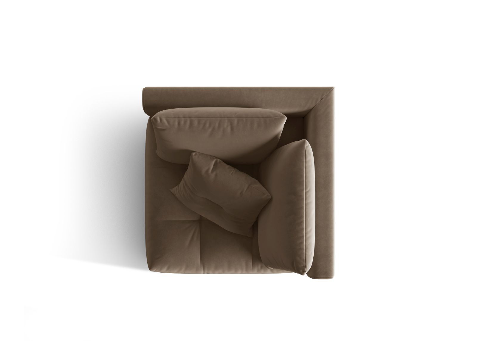 Velvet Modul Corner, "Bloom", 1 Seat, 105x105x97