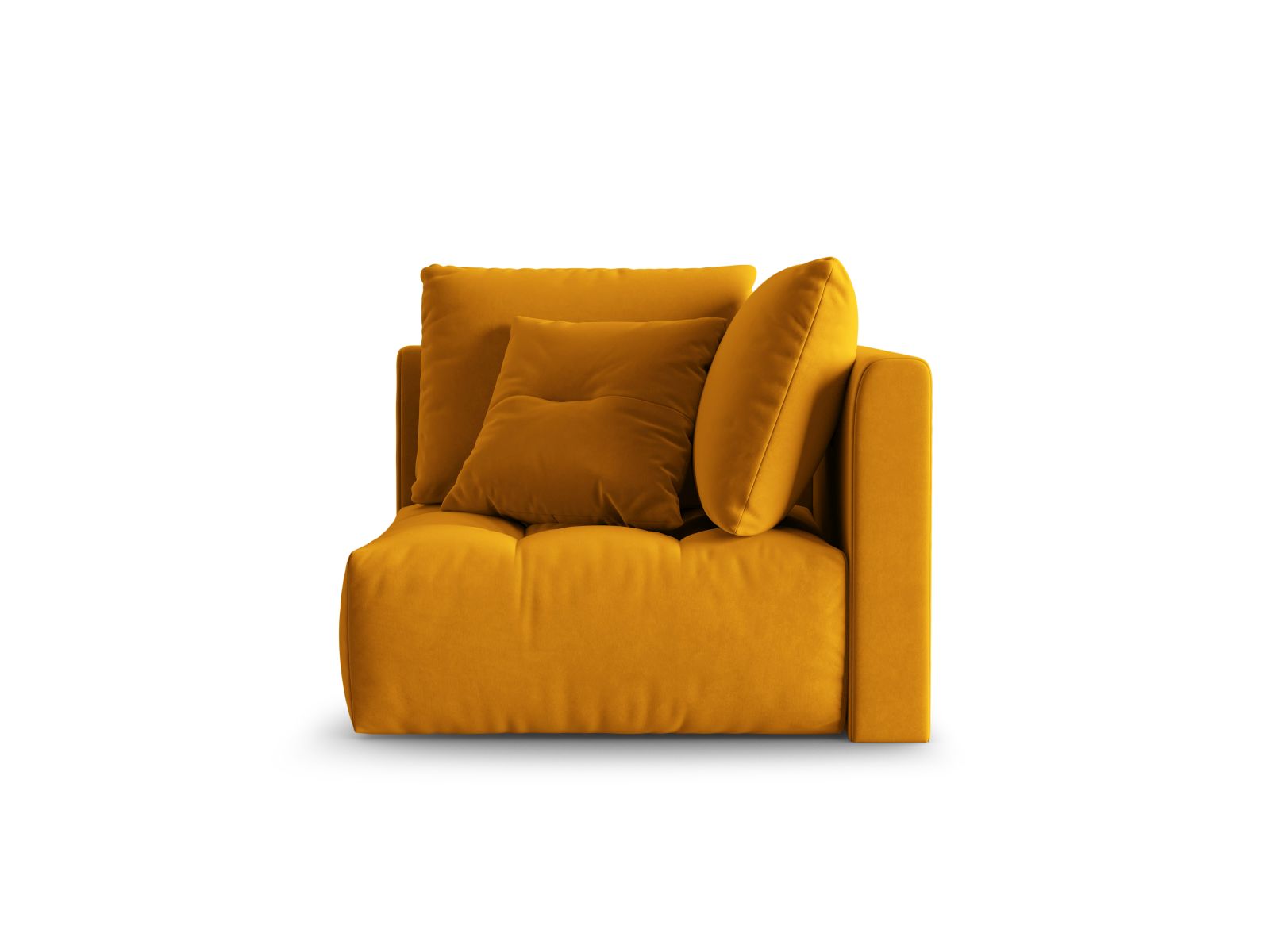 Velvet Modul Corner, "Bloom", 1 Seat, 105x105x97