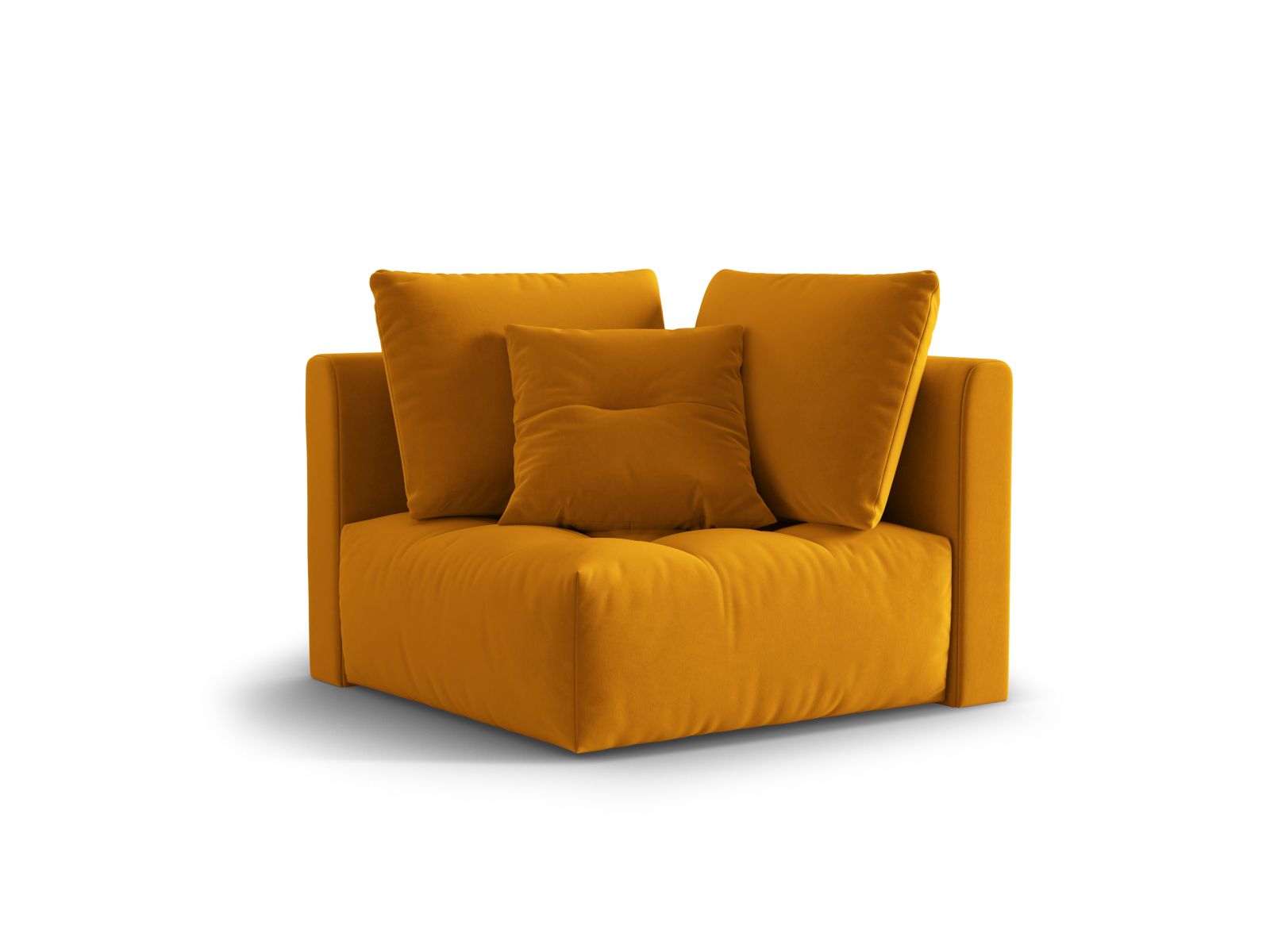 Velvet Modul Corner, "Bloom", 1 Seat, 105x105x97