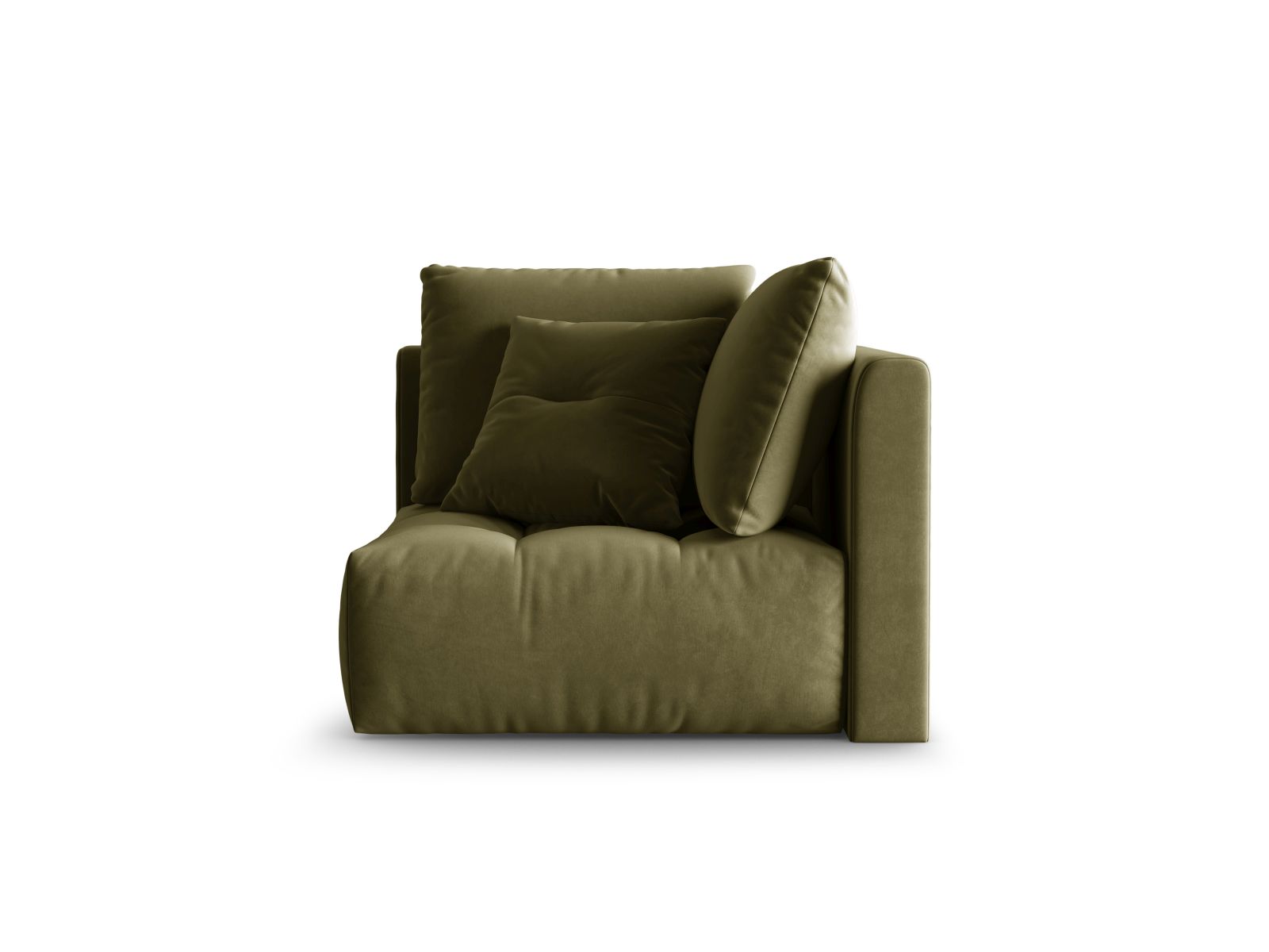 Velvet Modul Corner, "Bloom", 1 Seat, 105x105x97