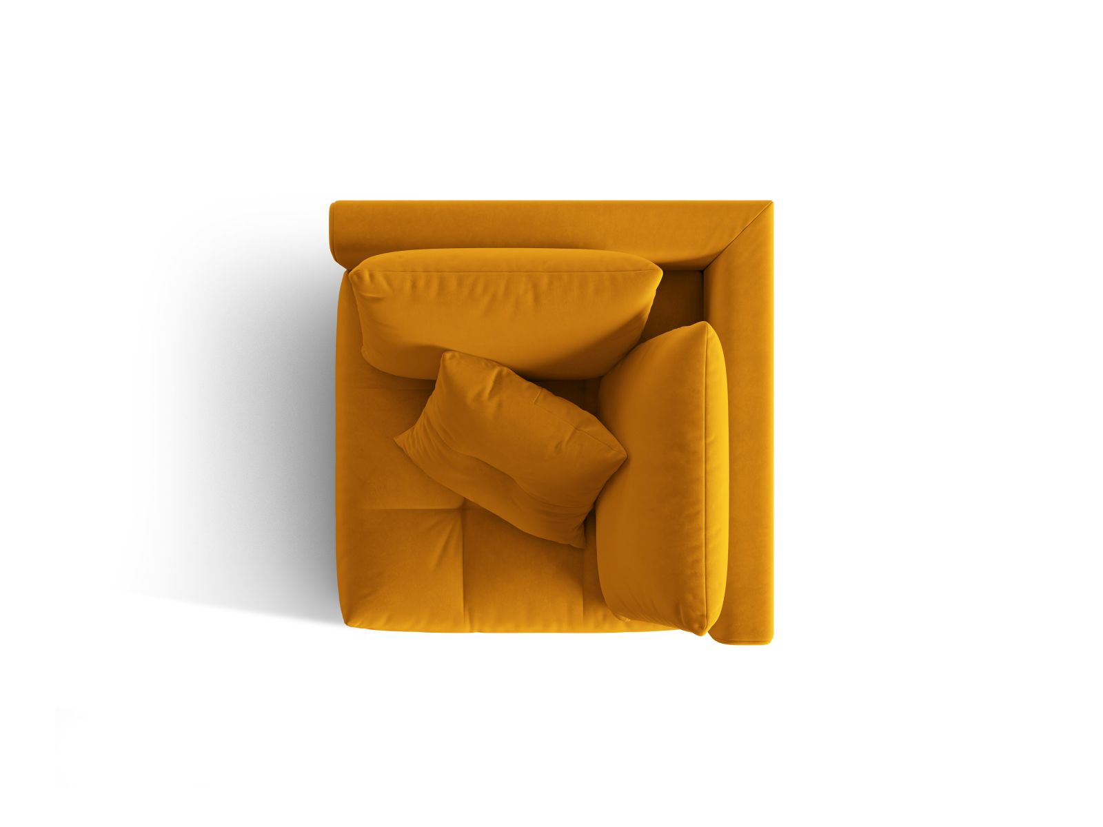 Velvet Modul Corner, "Bloom", 1 Seat, 105x105x97