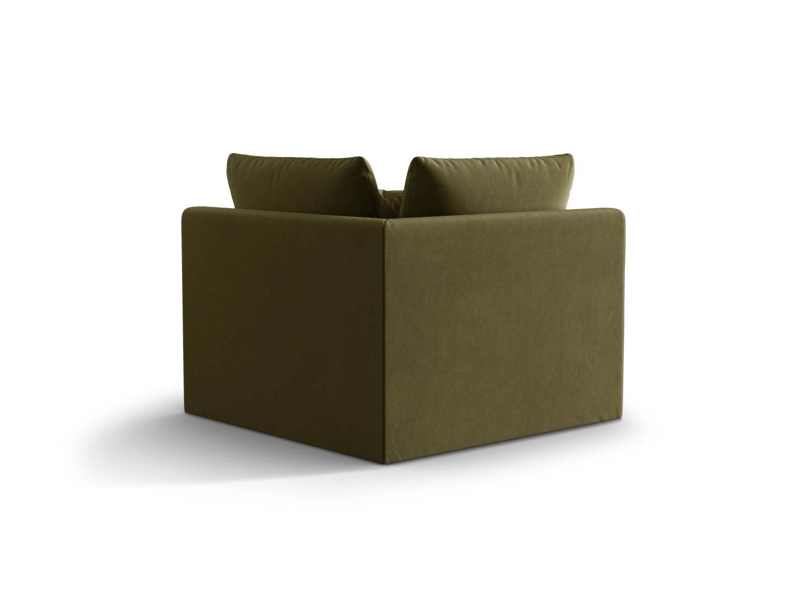 Velvet Modul Corner, "Bloom", 1 Seat, 105x105x97