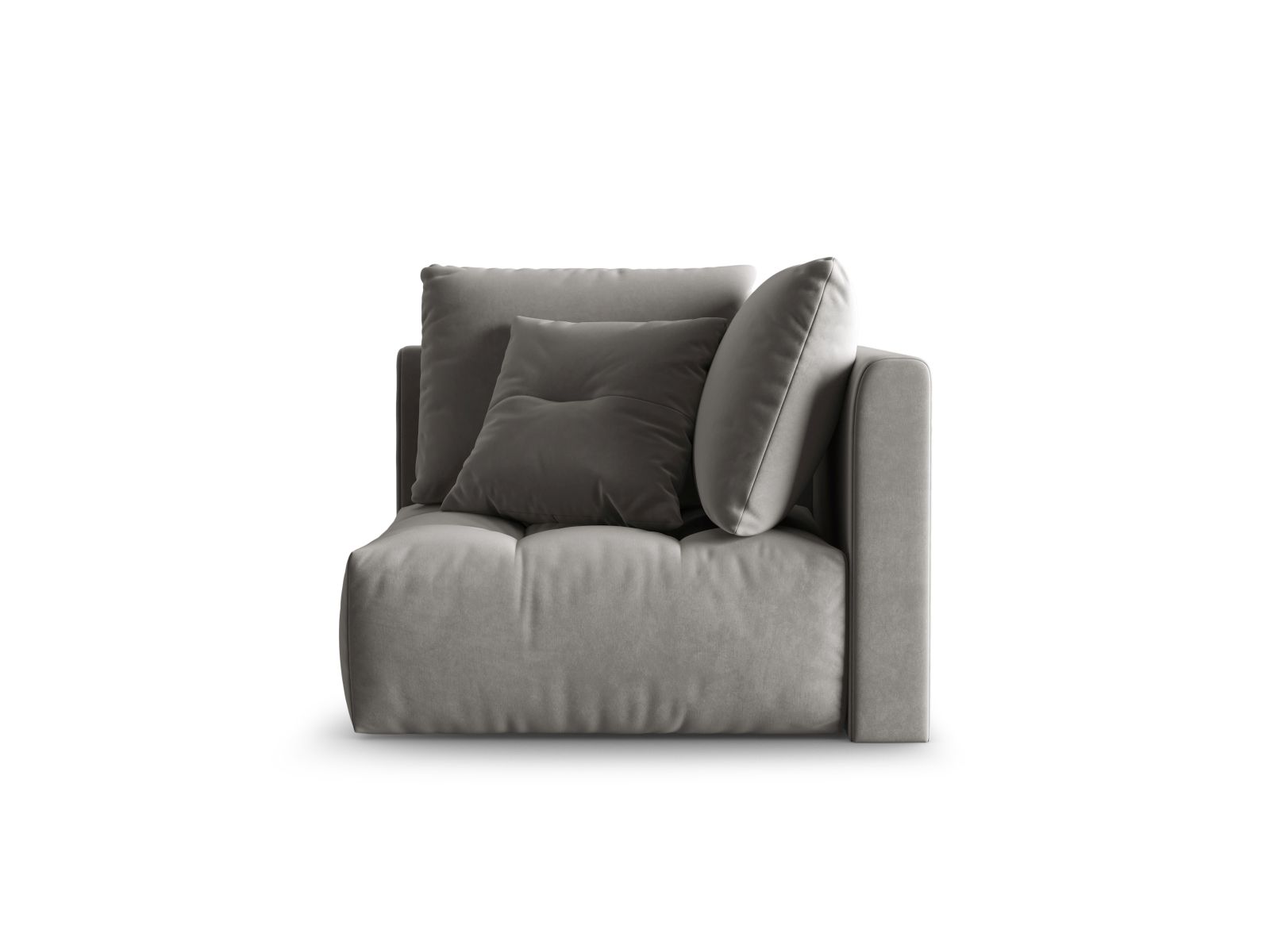 Velvet Modul Corner, "Bloom", 1 Seat, 105x105x97
