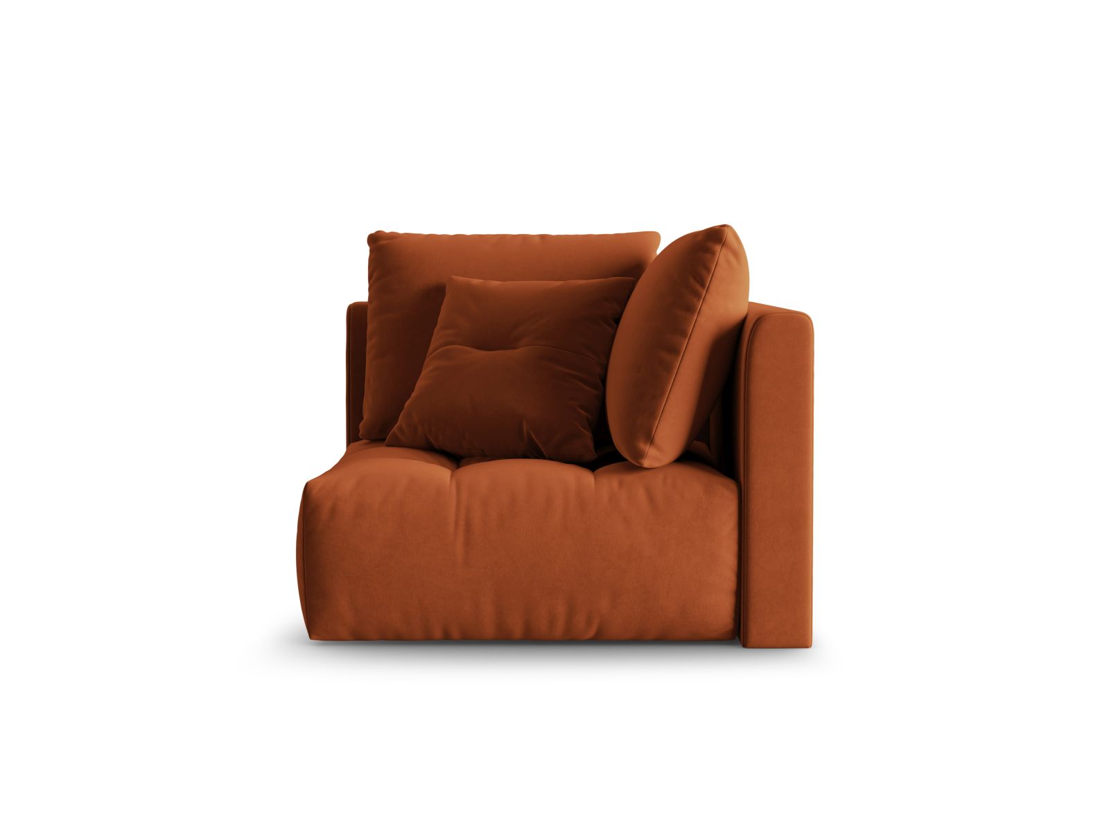 Velvet Modul Corner, "Bloom", 1 Seat, 105x105x97