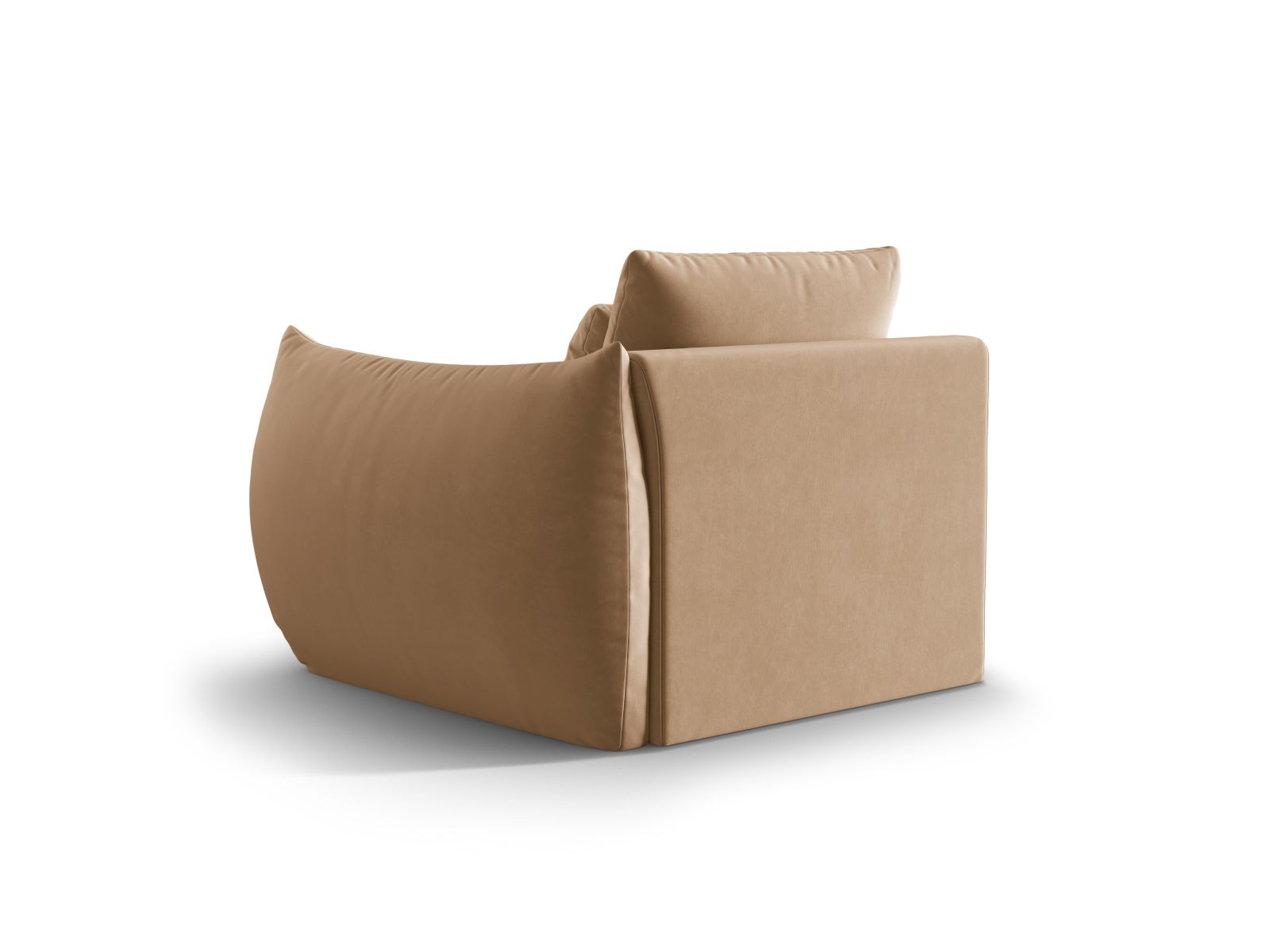 Velvet Modul Right, "Bloom", 1 Seat, 116x107x97