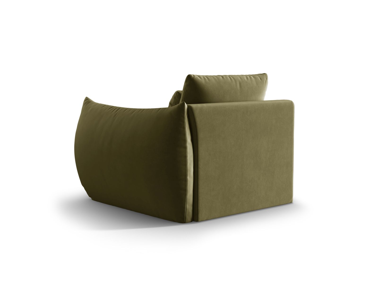 Velvet Modul Right, "Bloom", 1 Seat, 116x107x97