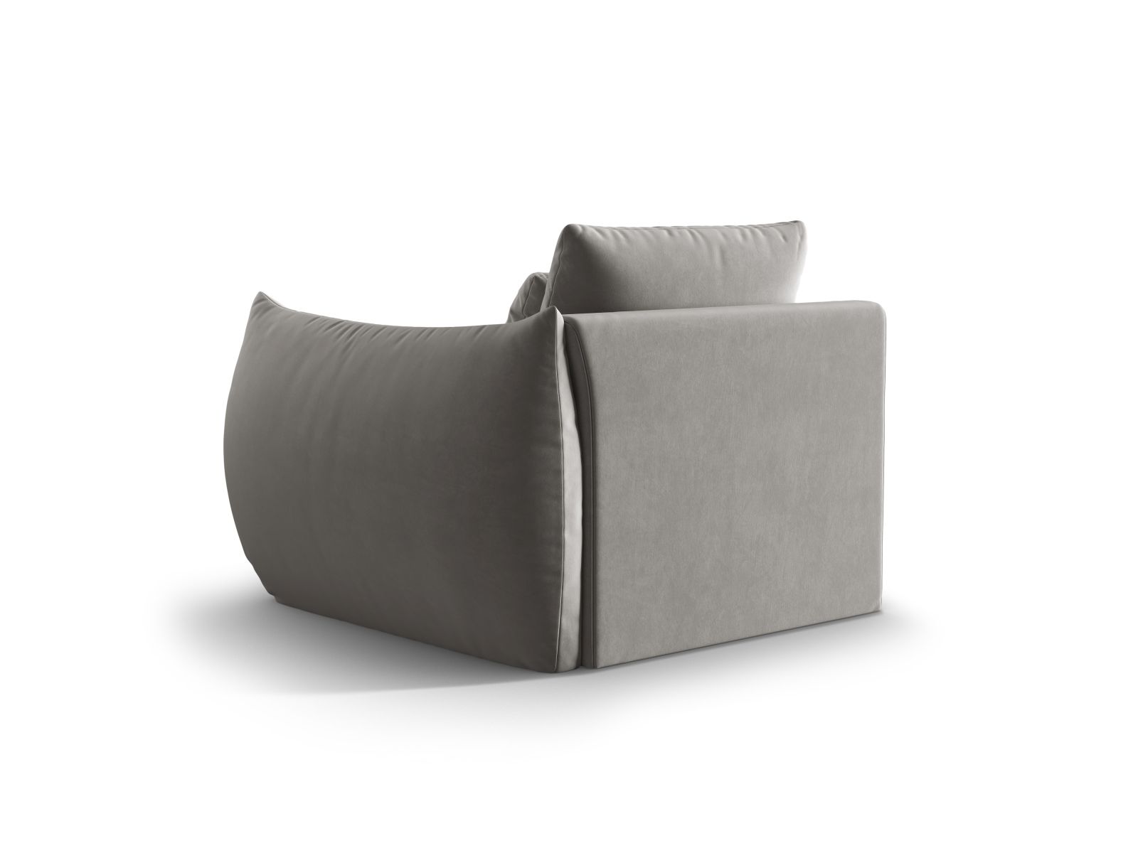 Velvet Modul Right, "Bloom", 1 Seat, 116x107x97