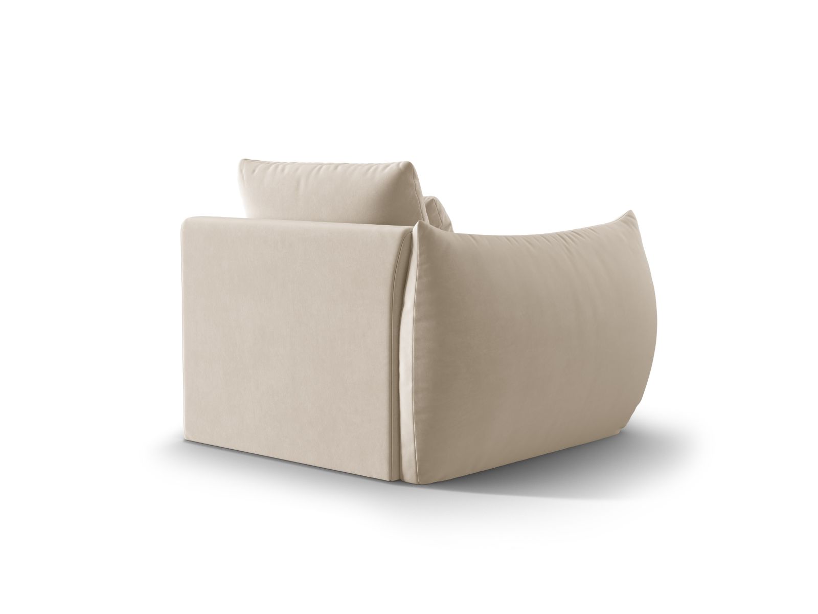 Velvet Modul Left, "Bloom", 1 Seat, 116x107x97