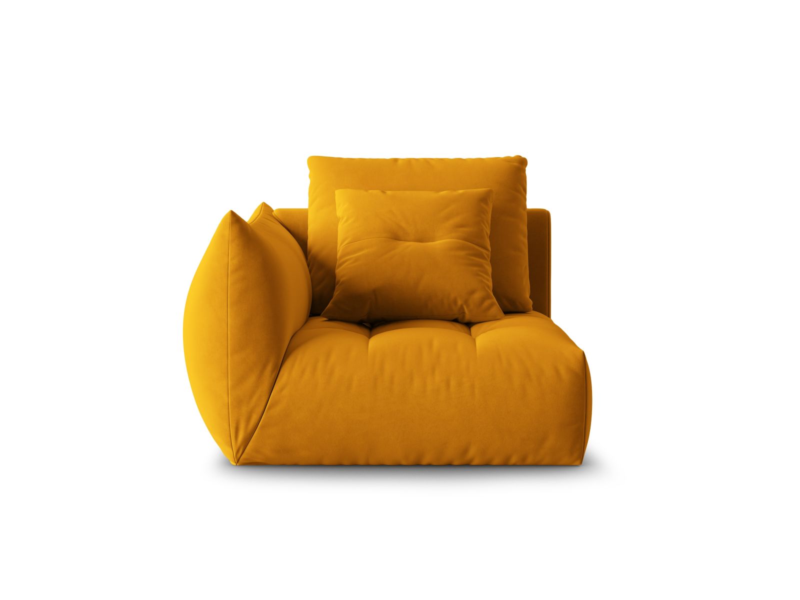 Velvet Modul Left, "Bloom", 1 Seat, 116x107x97