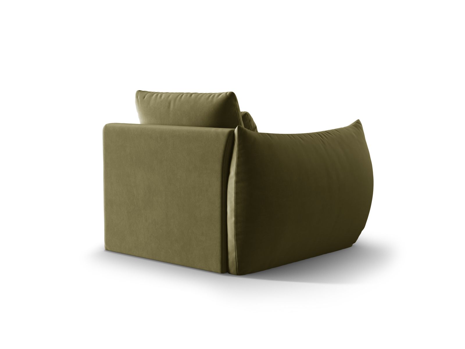 Velvet Modul Left, "Bloom", 1 Seat, 116x107x97