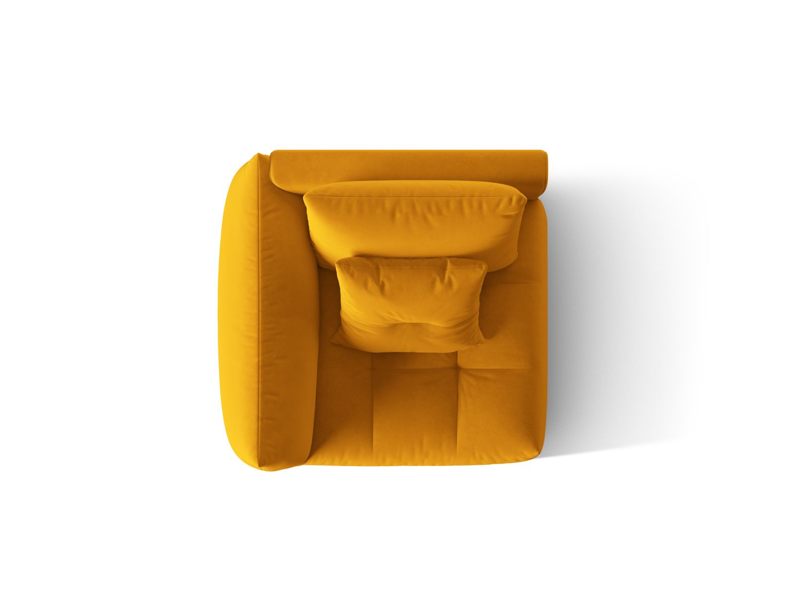 Velvet Modul Left, "Bloom", 1 Seat, 116x107x97