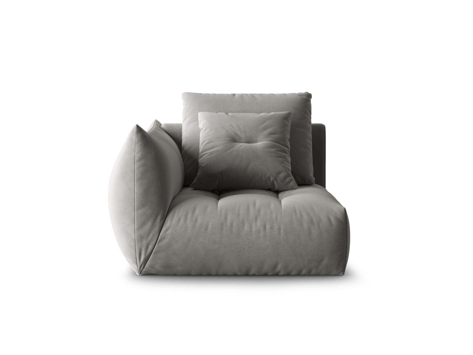 Velvet Modul Left, "Bloom", 1 Seat, 116x107x97