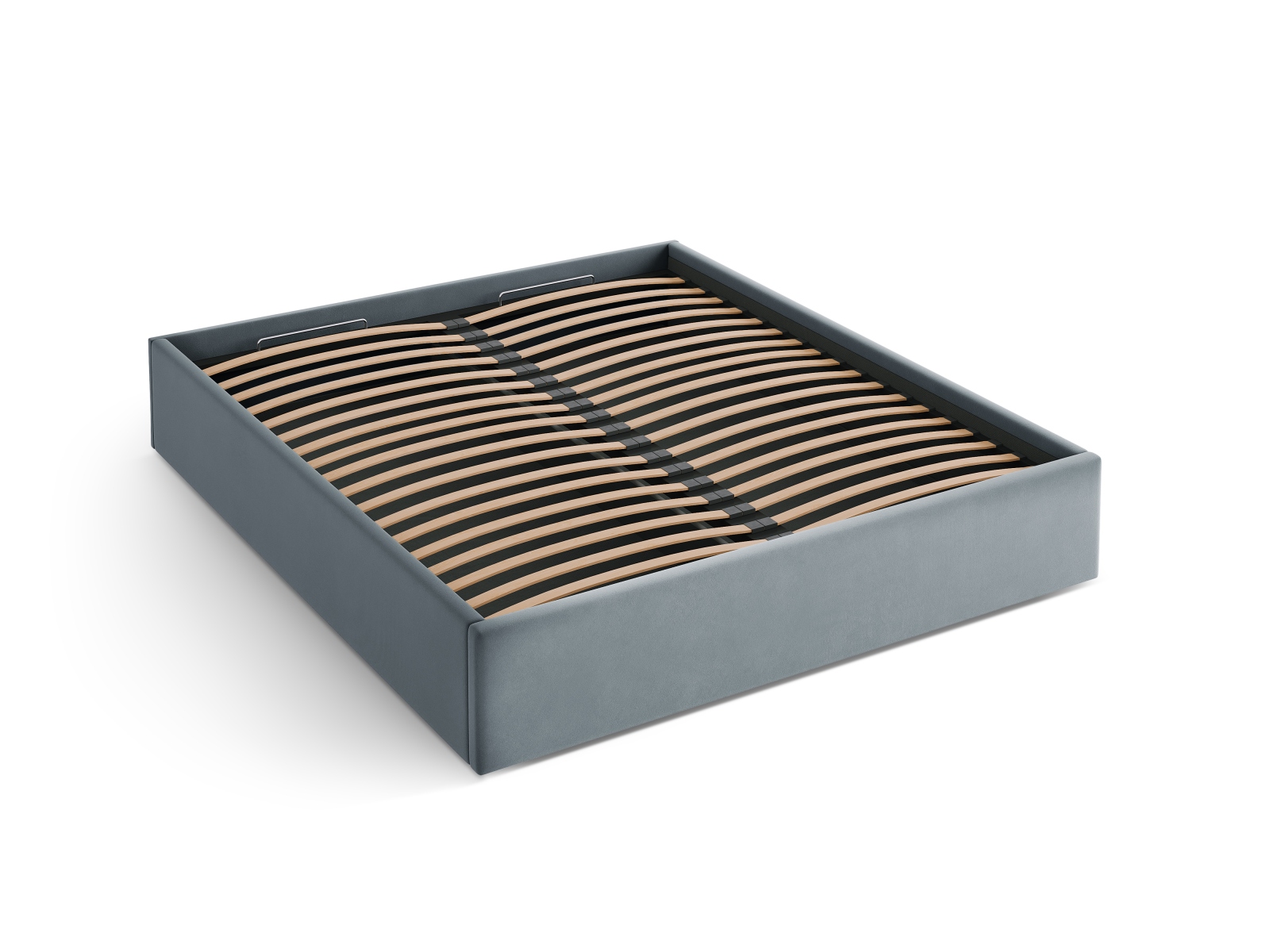 Velvet Storage Bed, "Susan", 210.5x208x34