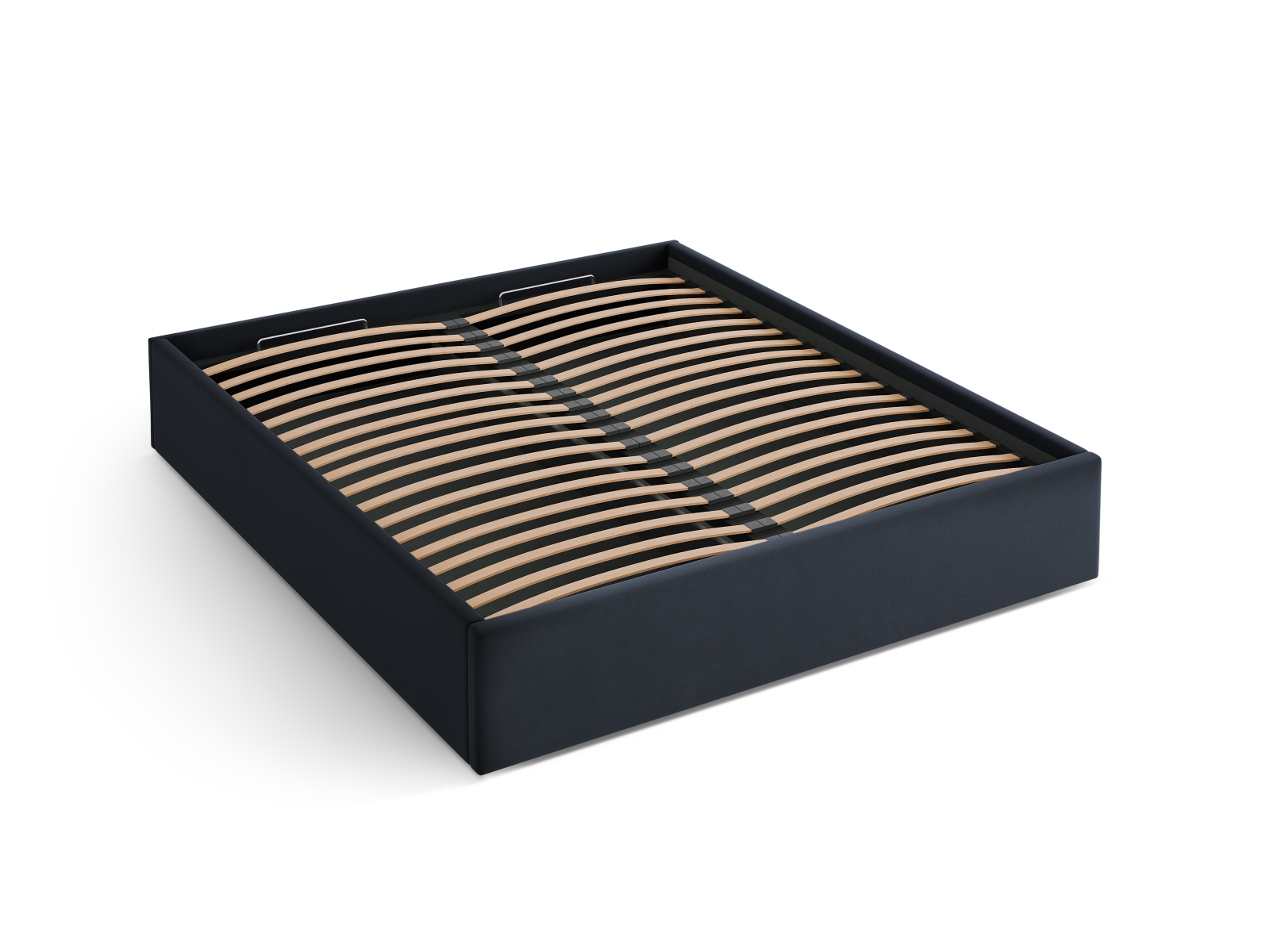 Velvet Storage Bed, "Susan", 210.5x208x34