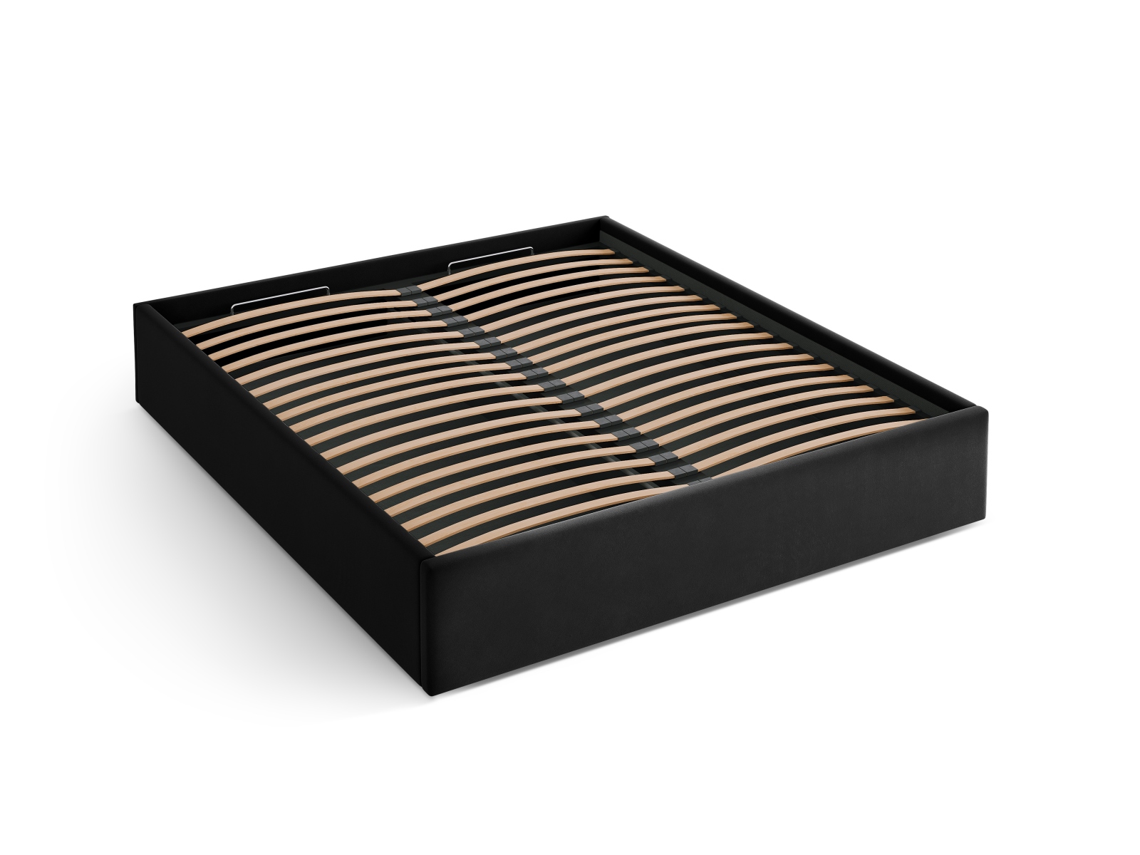 Velvet Storage Bed, "Susan", 210.5x208x34