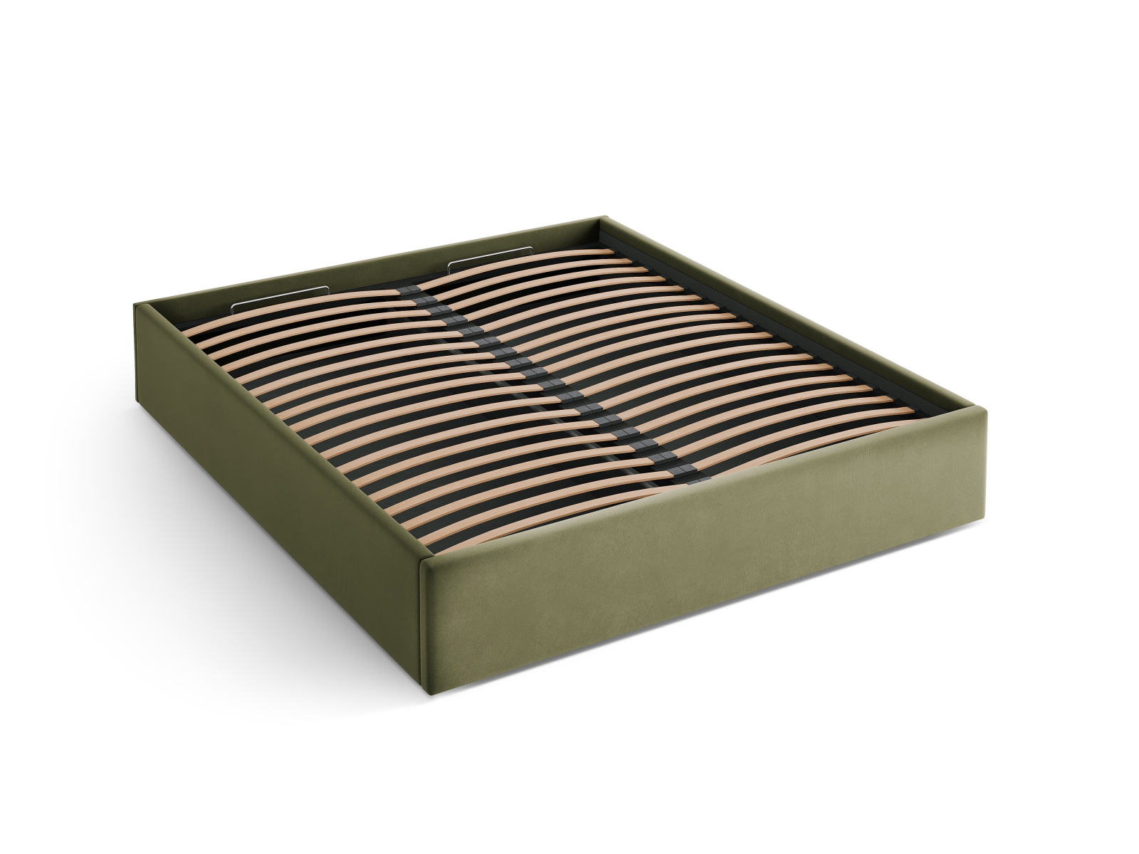 Velvet Storage Bed, "Susan", 170.5x208x34