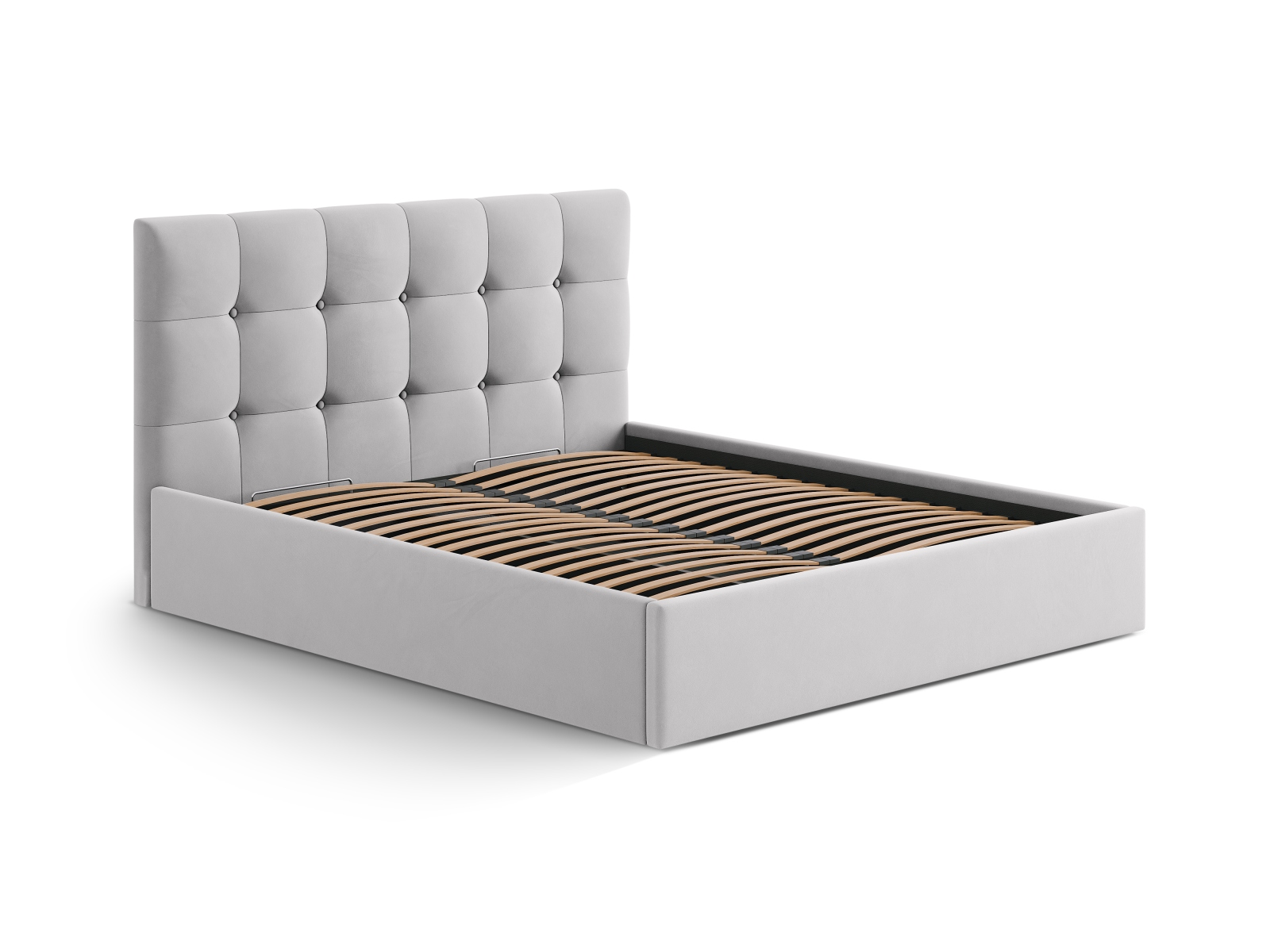 Velvet Storage Bed, "Susan", 170.5x208x34