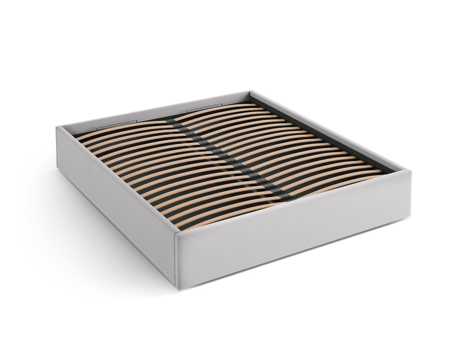 Velvet Storage Bed, "Susan", 190.5x208x34