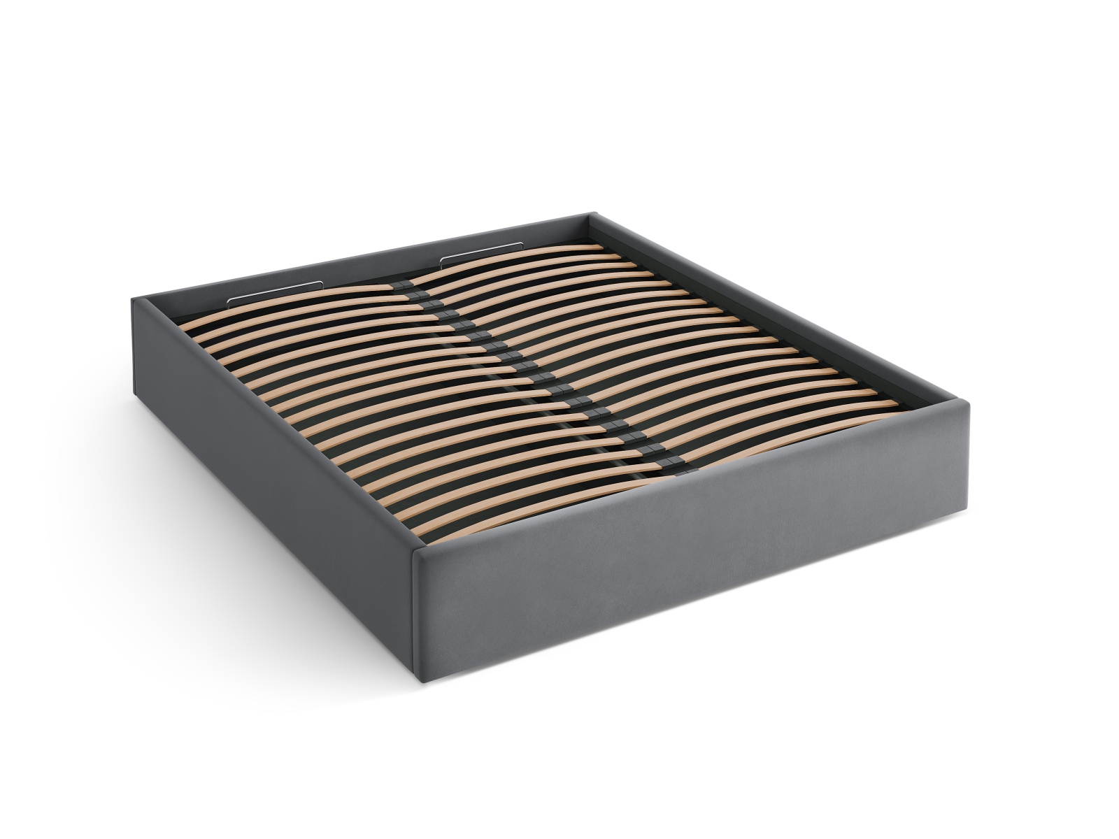 Velvet Storage Bed, "Susan", 150.5x208x34