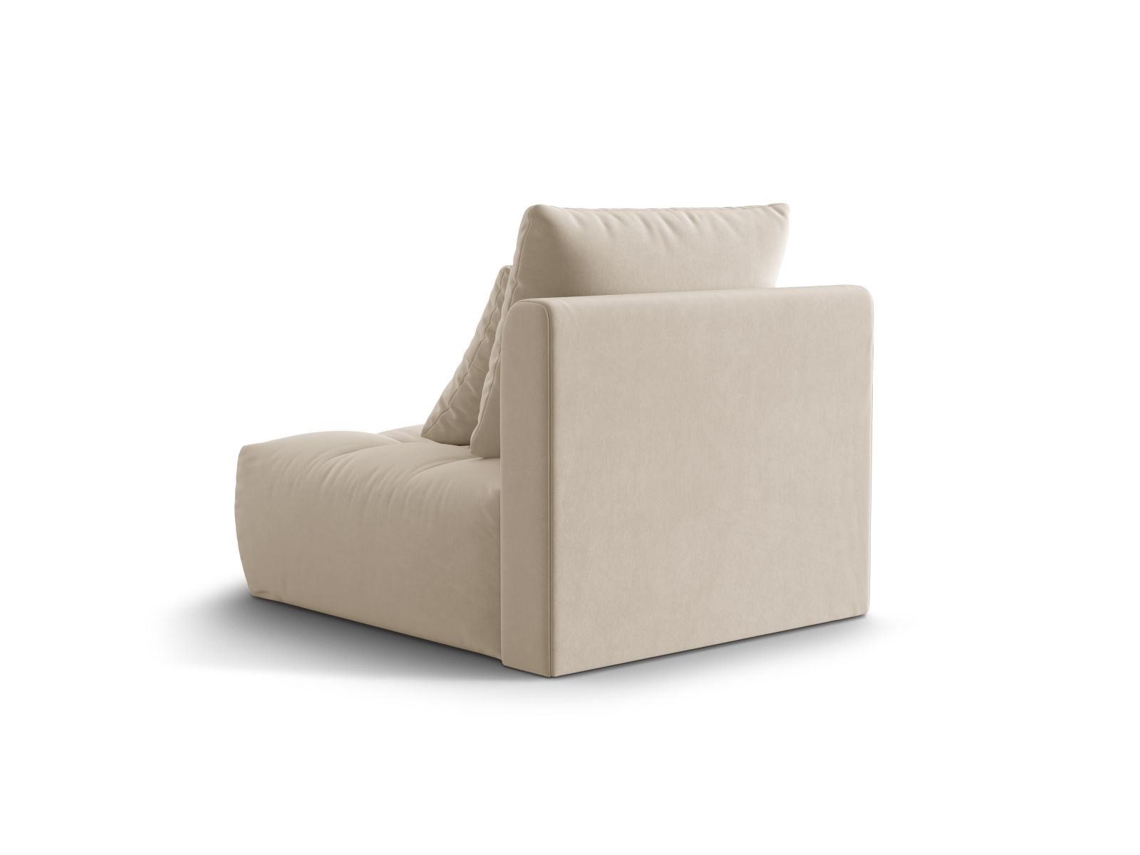 Velvet Modul Armless, "Bloom", 1 Seat, 95x107x97