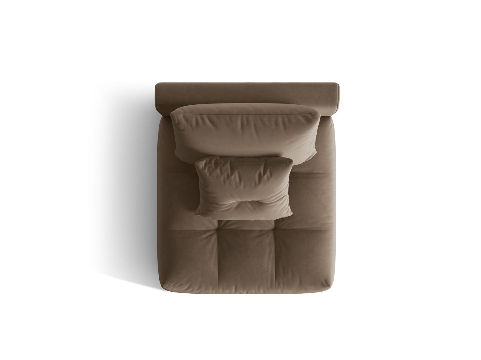 Velvet Modul Armless, "Bloom", 1 Seat, 95x107x97