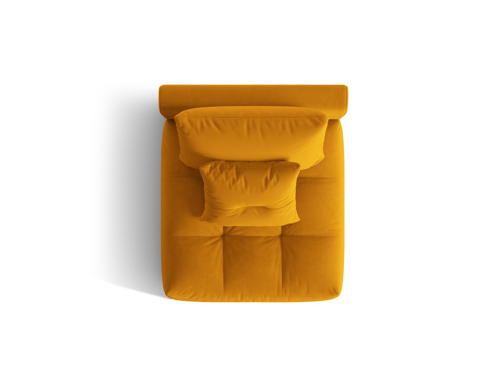 Velvet Modul Armless, "Bloom", 1 Seat, 95x107x97