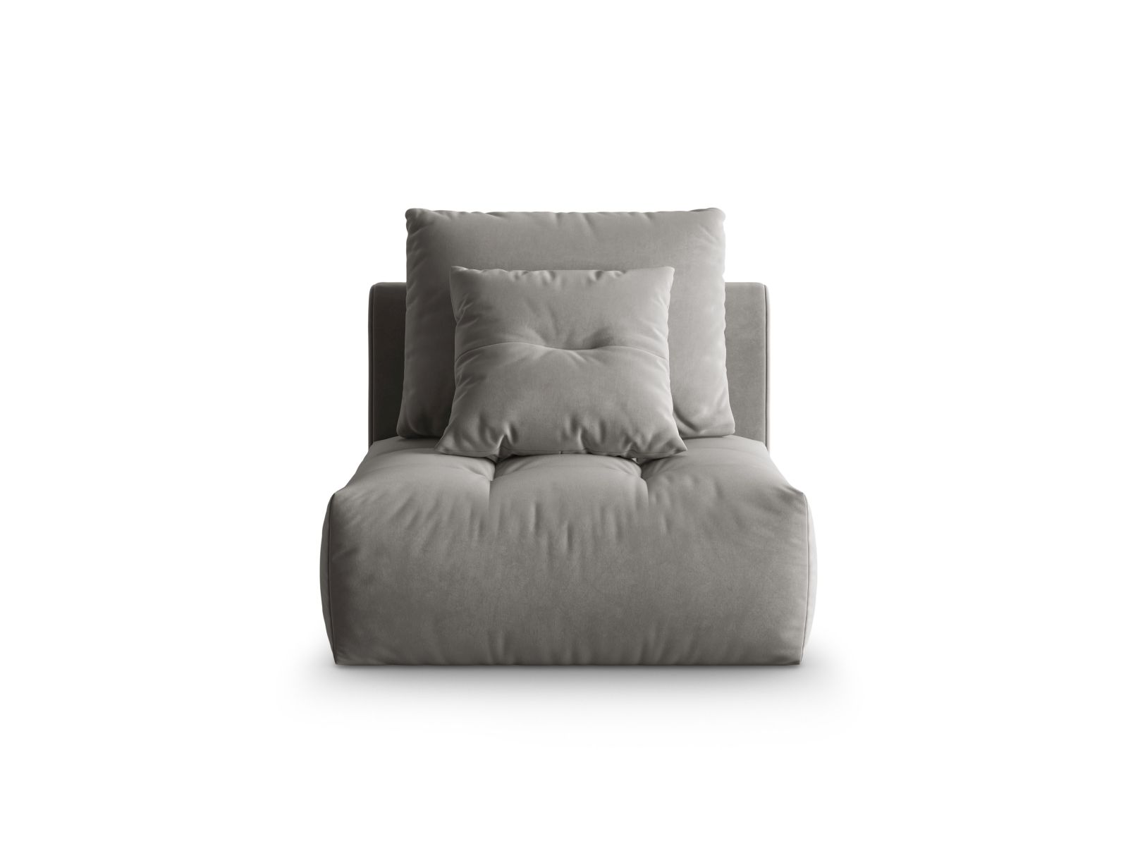 Velvet Modul Armless, "Bloom", 1 Seat, 95x107x97