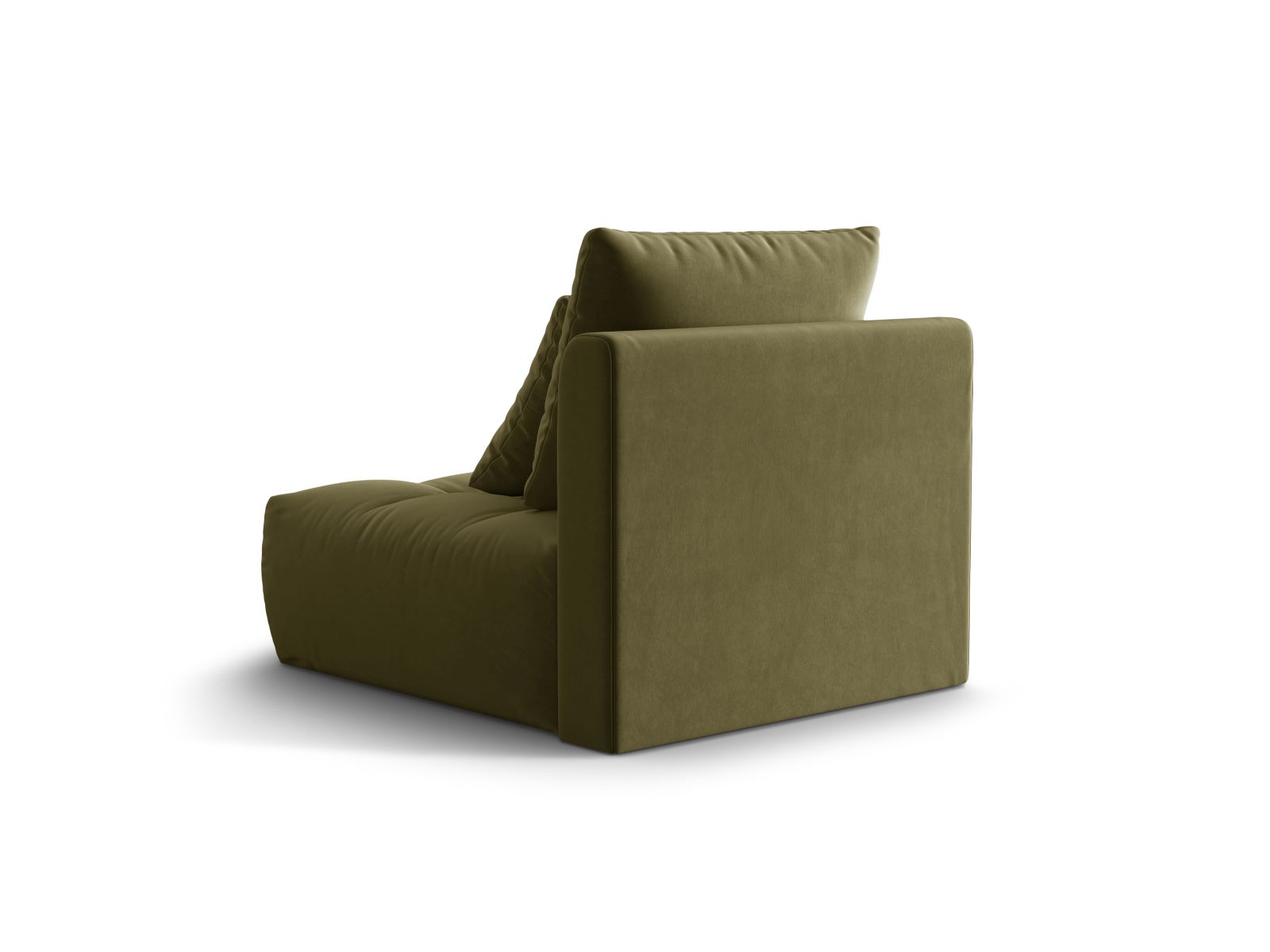 Velvet Modul Armless, "Bloom", 1 Seat, 95x107x97
