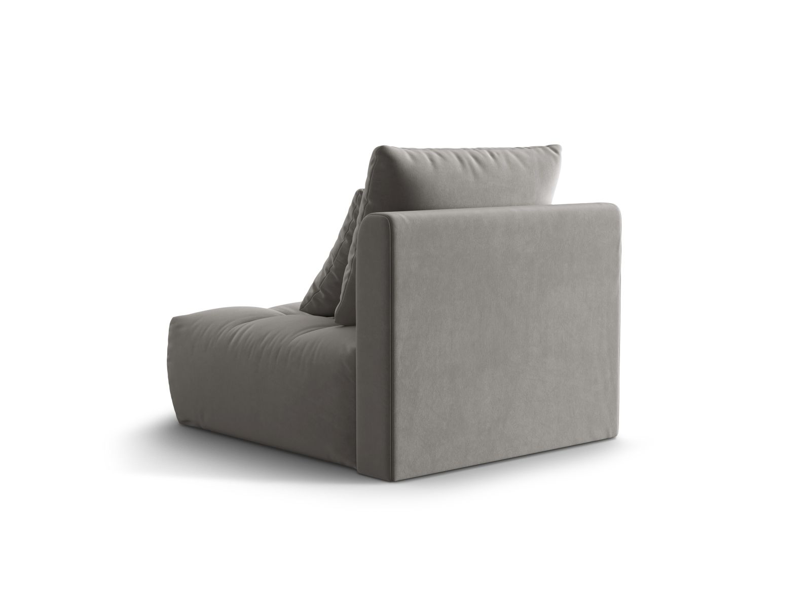 Velvet Modul Armless, "Bloom", 1 Seat, 95x107x97