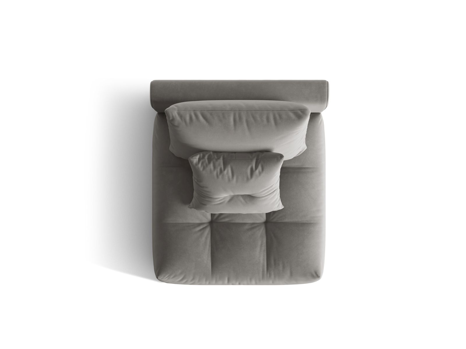 Velvet Modul Armless, "Bloom", 1 Seat, 95x107x97