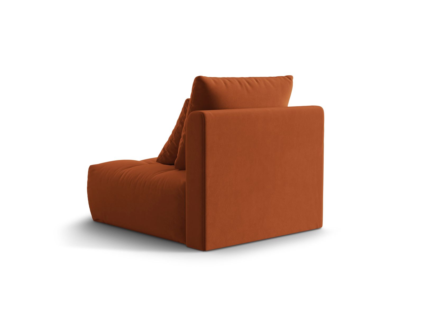 Velvet Modul Armless, "Bloom", 1 Seat, 95x107x97
