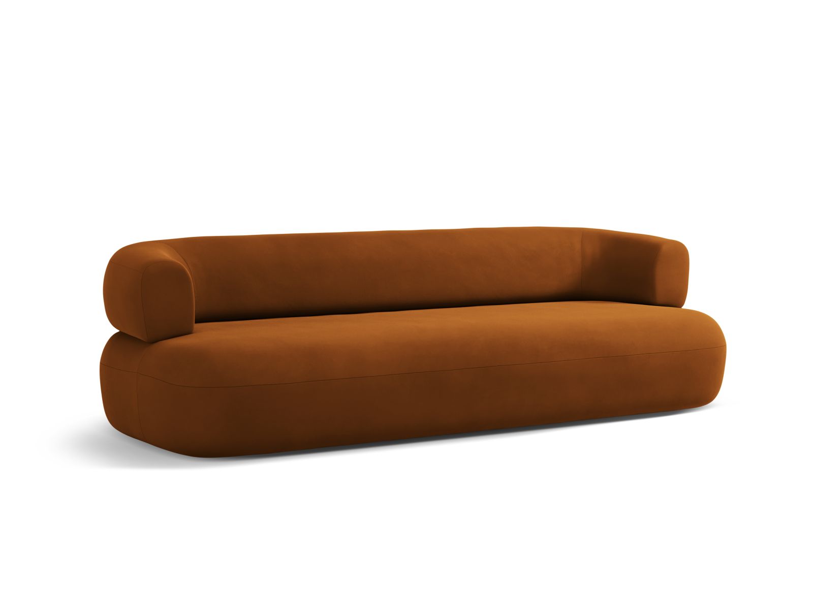 Velvet Sofa, "Jenny", 4 Seats, 226x90x73