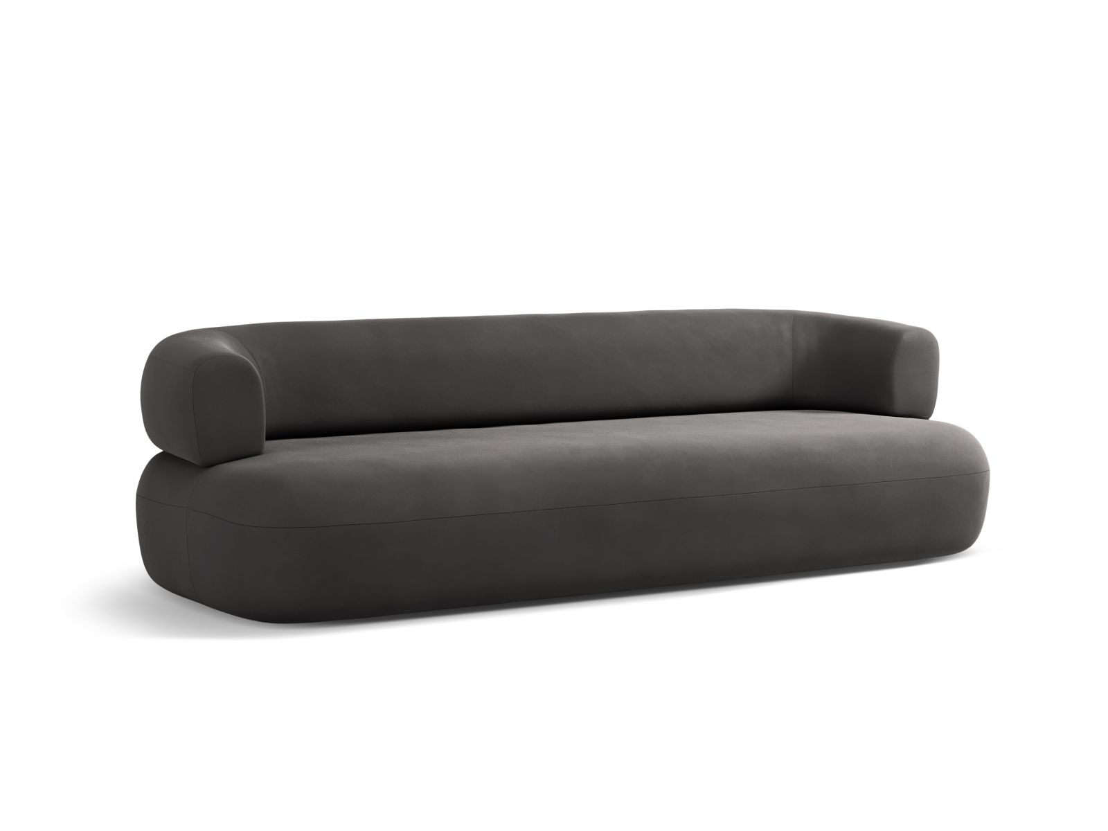 Velvet Sofa, "Jenny", 4 Seats, 226x90x73