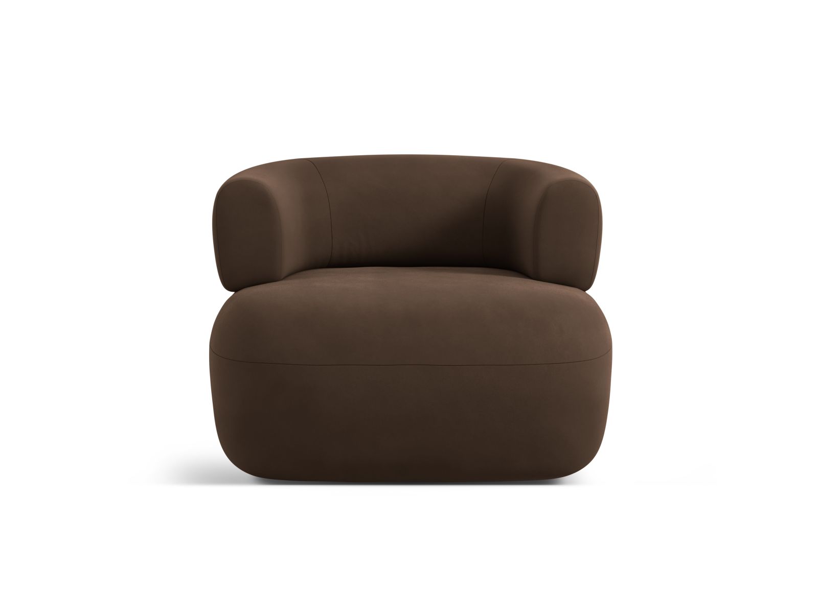 Velvet Armchair, "Jenny", 1 Seat, 90x88x73