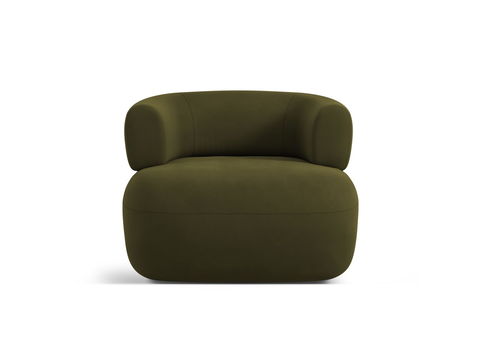 Velvet Armchair, "Jenny", 1 Seat, 90x88x73