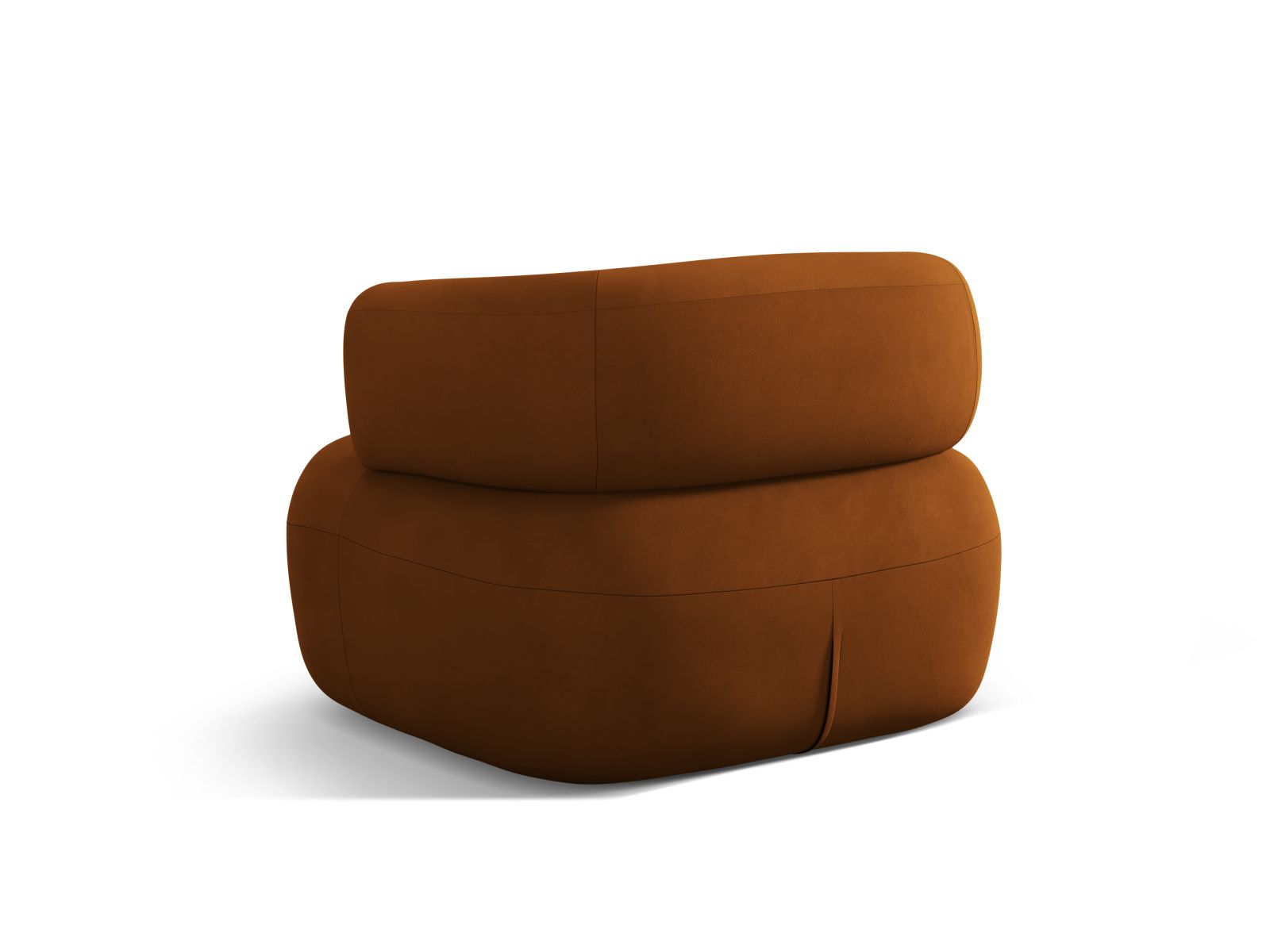 Velvet Armchair, "Jenny", 1 Seat, 90x88x73